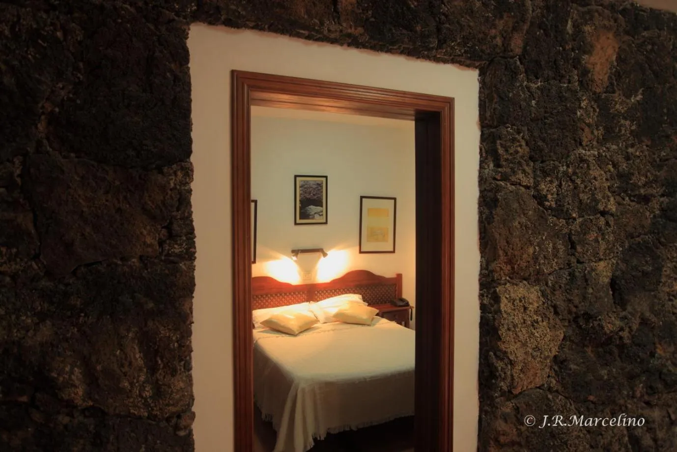 Bed in Hotel Ida Inés