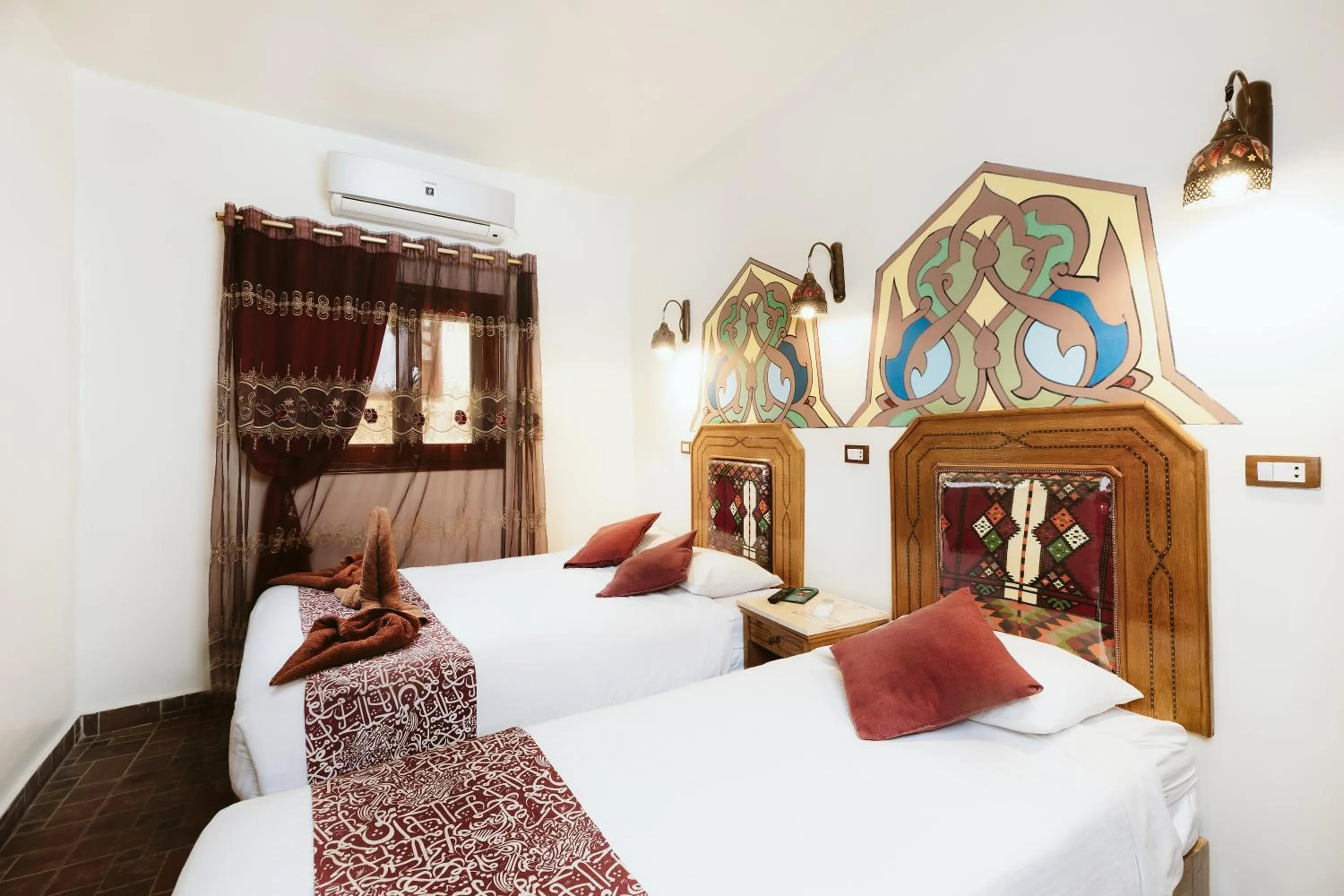 Bed in Nefertiti Hotel Luxor