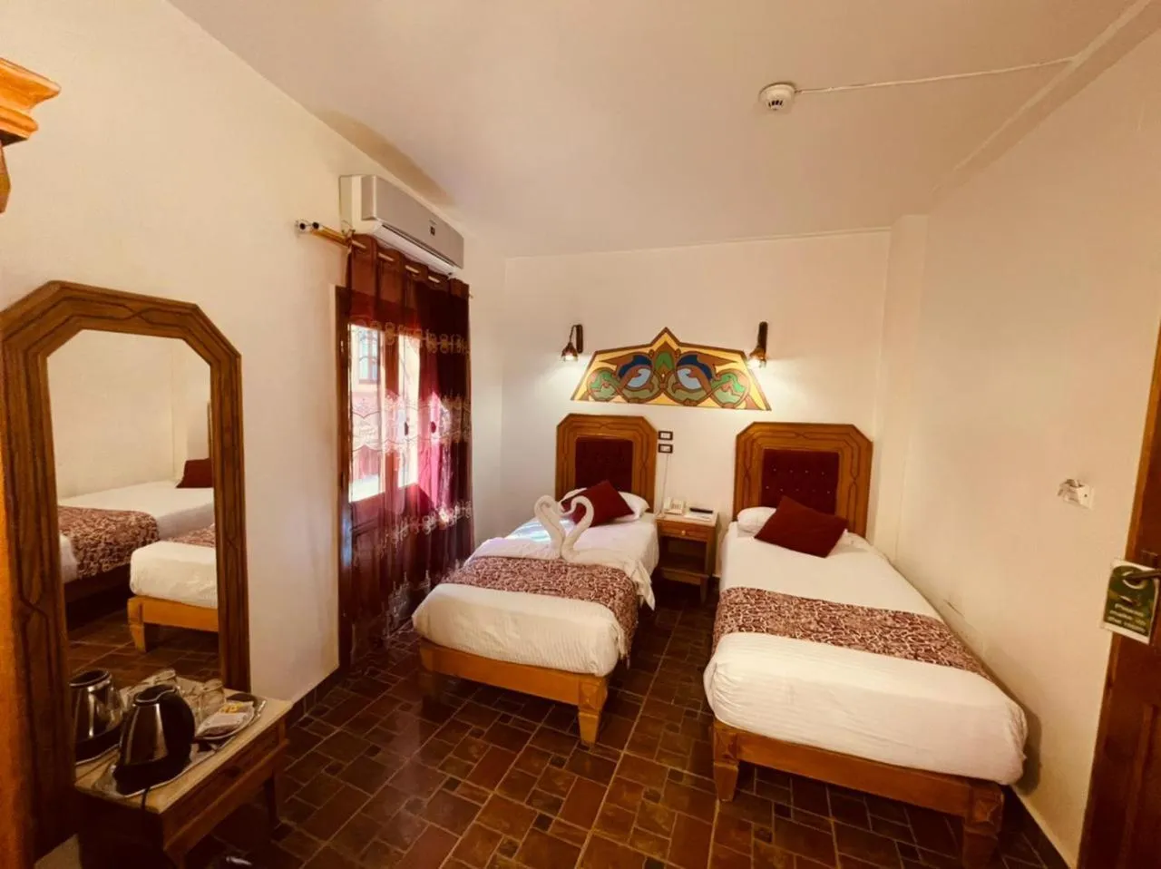 Bed in Nefertiti Hotel Luxor