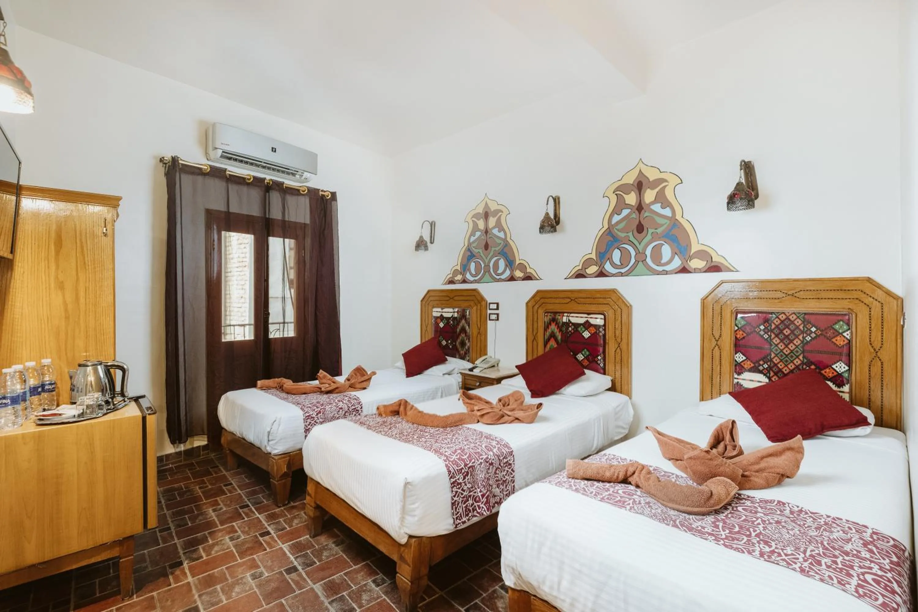 Bed in Nefertiti Hotel Luxor