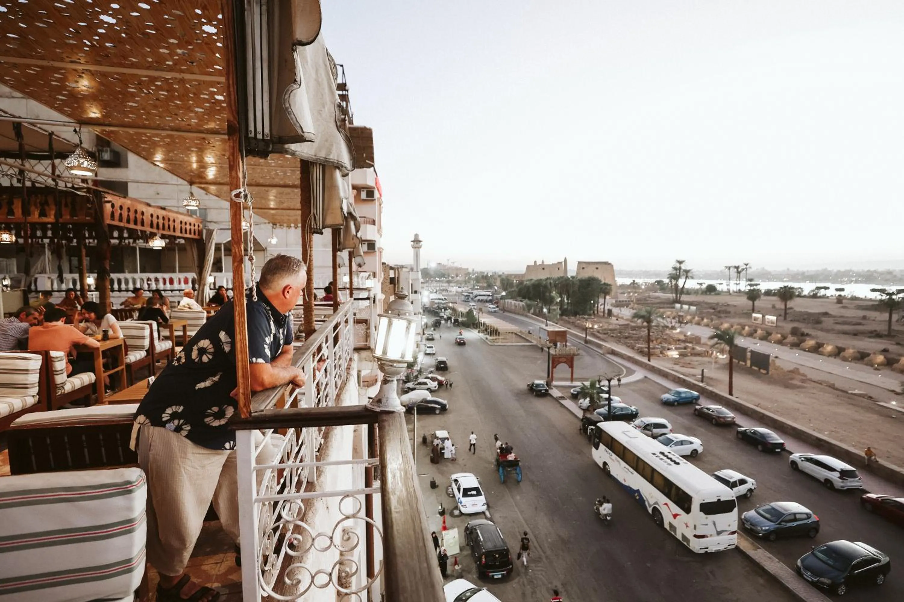 People in Nefertiti Hotel Luxor