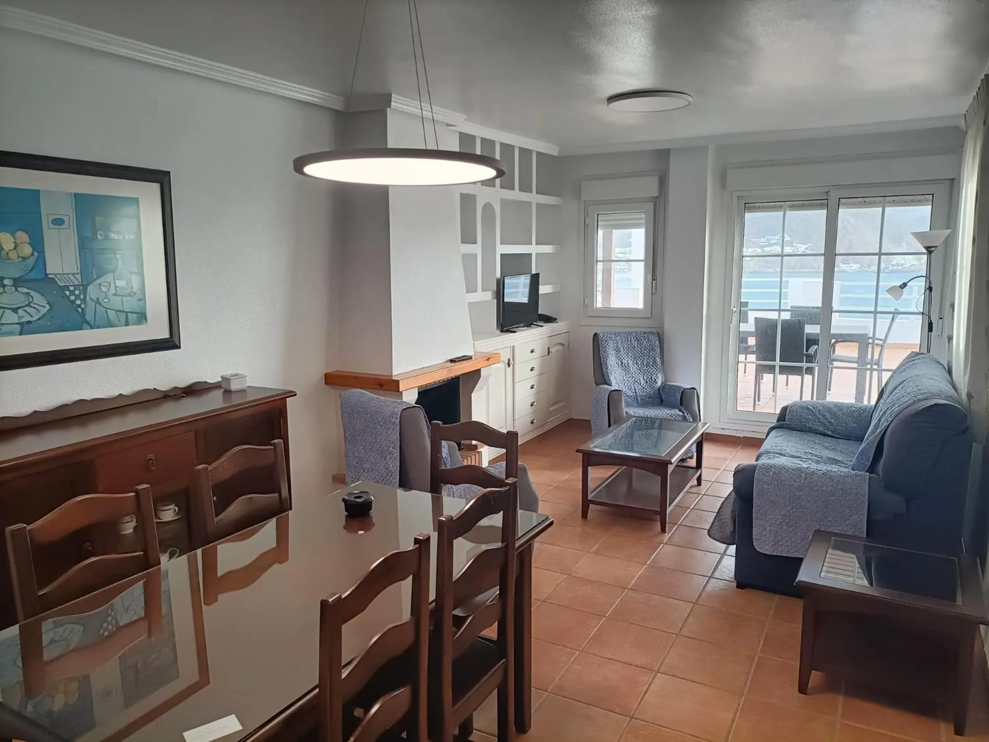 Living room in Apartahotel Vistamar San José