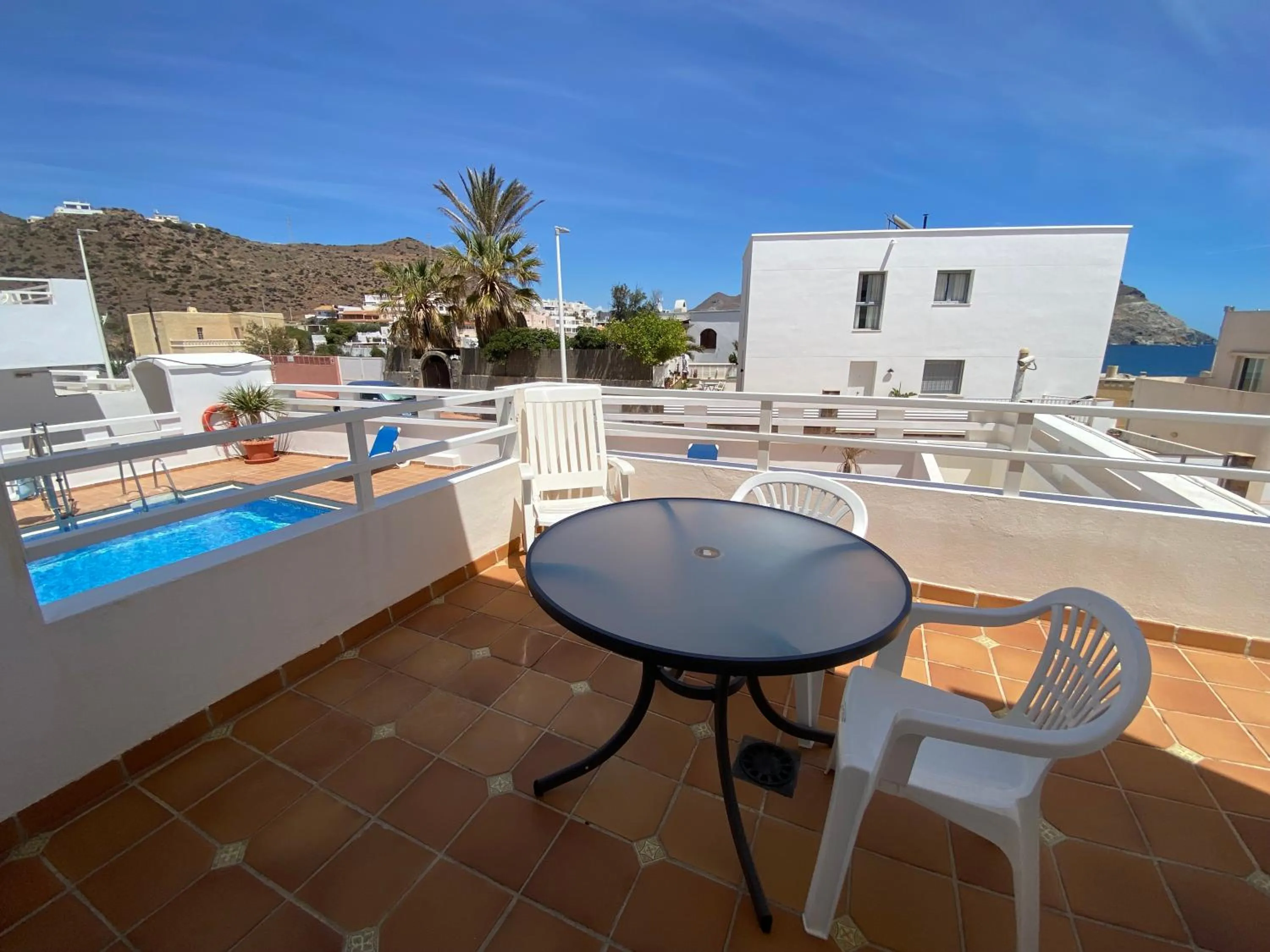 Balcony/Terrace in Apartahotel Vistamar San José