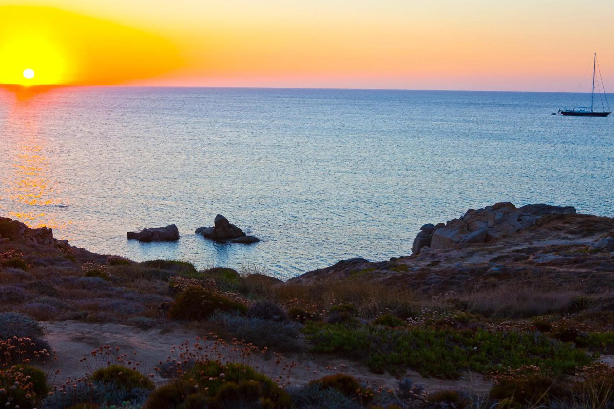 Sunset in Club Esse Gallura
