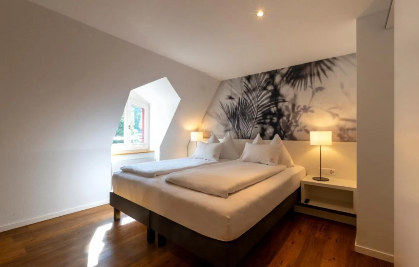 Bed in Hotel Vitznauerhof - Lifestyle Hideaway at Lake Lucerne