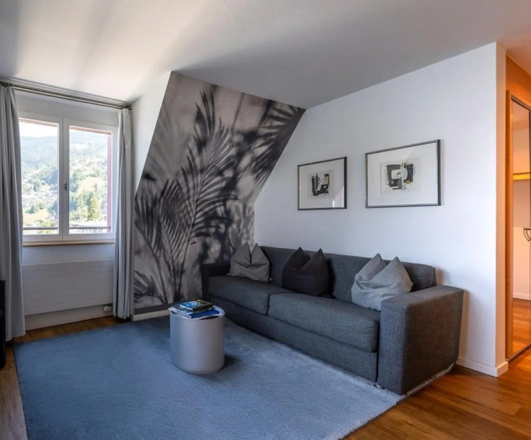 Living room in Hotel Vitznauerhof - Lifestyle Hideaway at Lake Lucerne