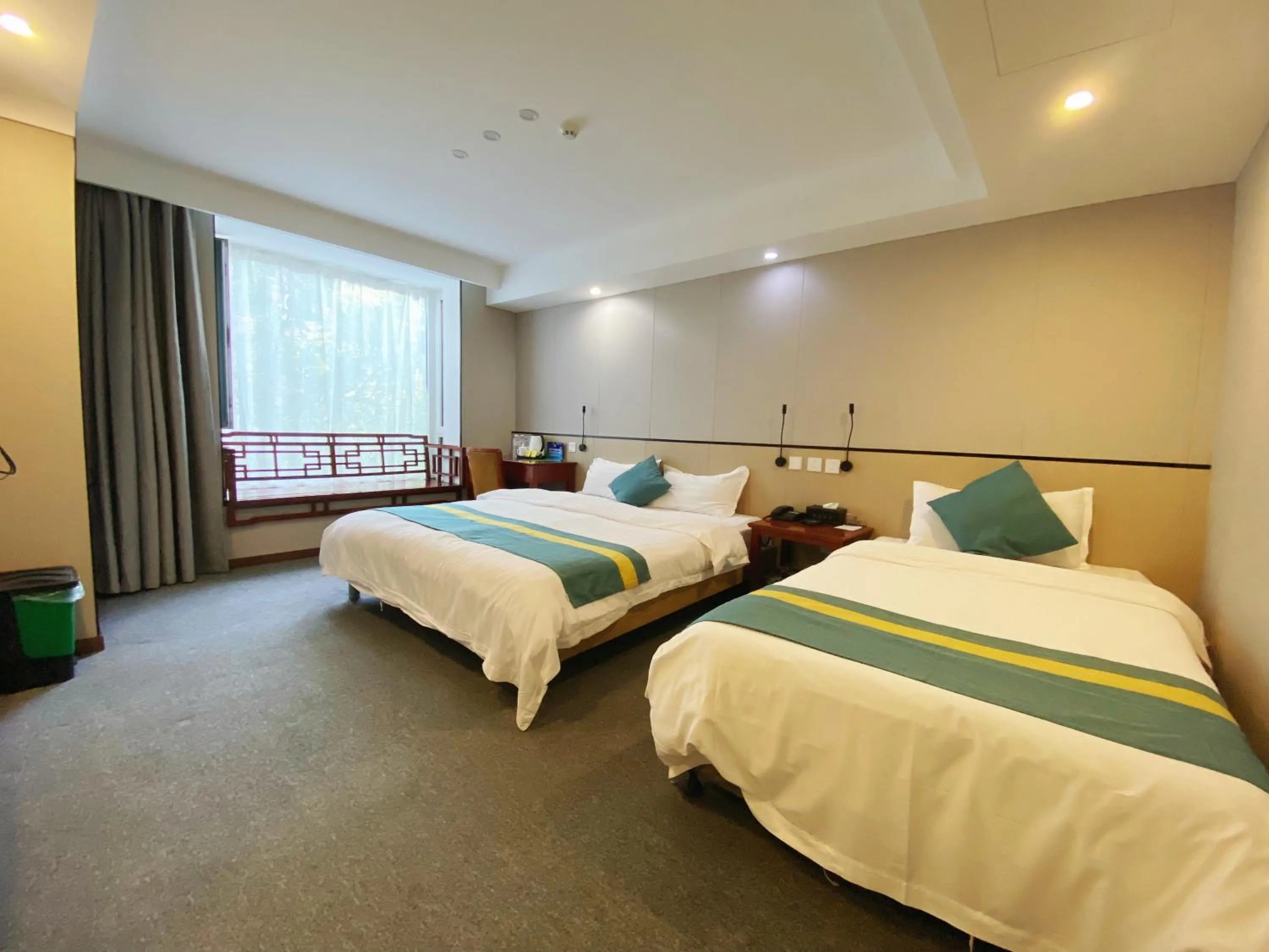 Photo of the whole room, Bed in Beijing RJ Brown city center hotel Forbidden City &Tian'anmen Square ,Near Subway line 8, 3min walk to Temple of Heaven, English Speaking reception , Laundry service ,Free wifi ,Oneday tour to Greatwall