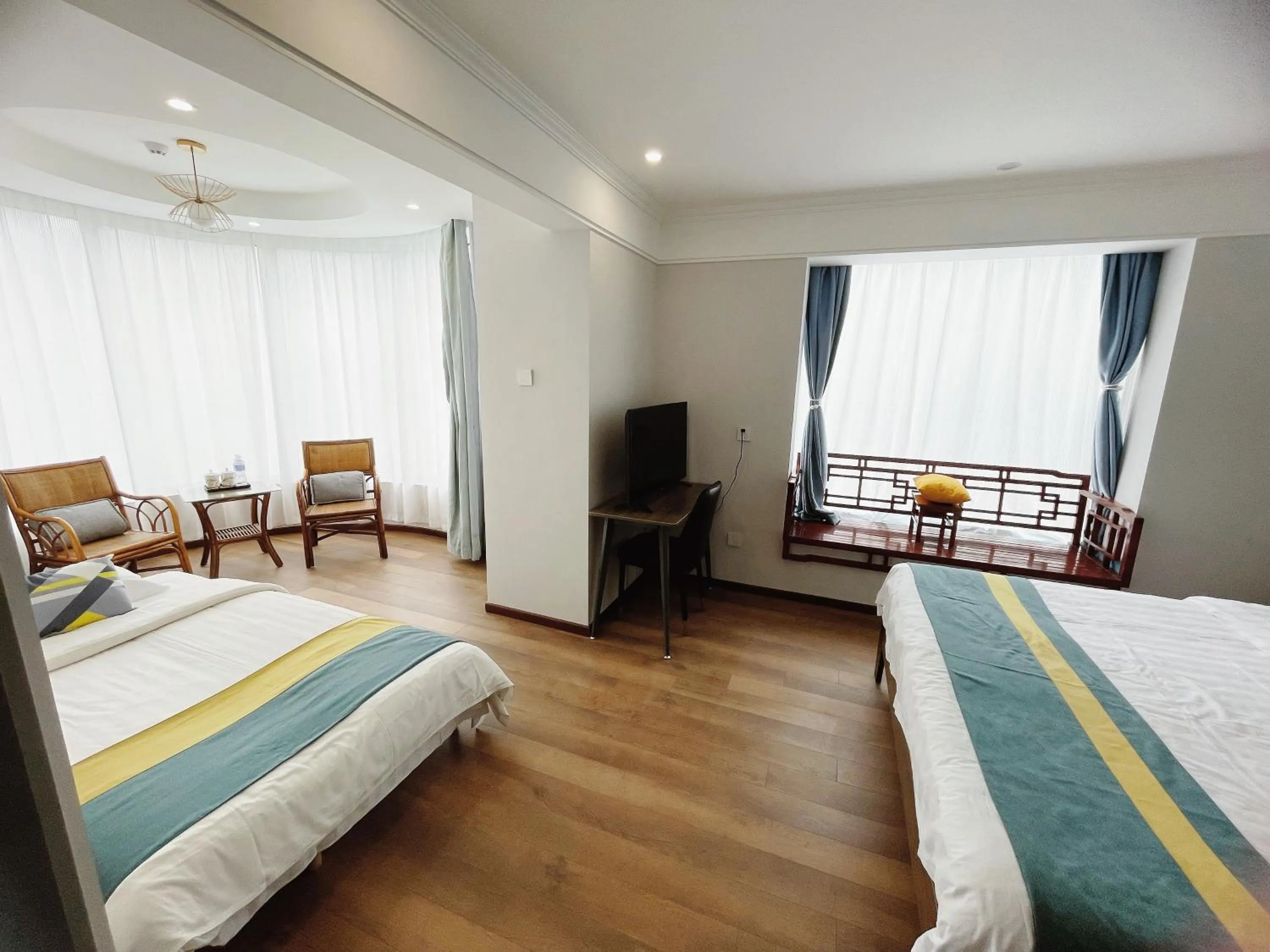 Photo of the whole room, Bed in Beijing RJ Brown city center hotel Forbidden City &Tian'anmen Square ,Near Subway line 8, 3min walk to Temple of Heaven, English Speaking reception , Laundry service ,Free wifi ,Oneday tour to Greatwall