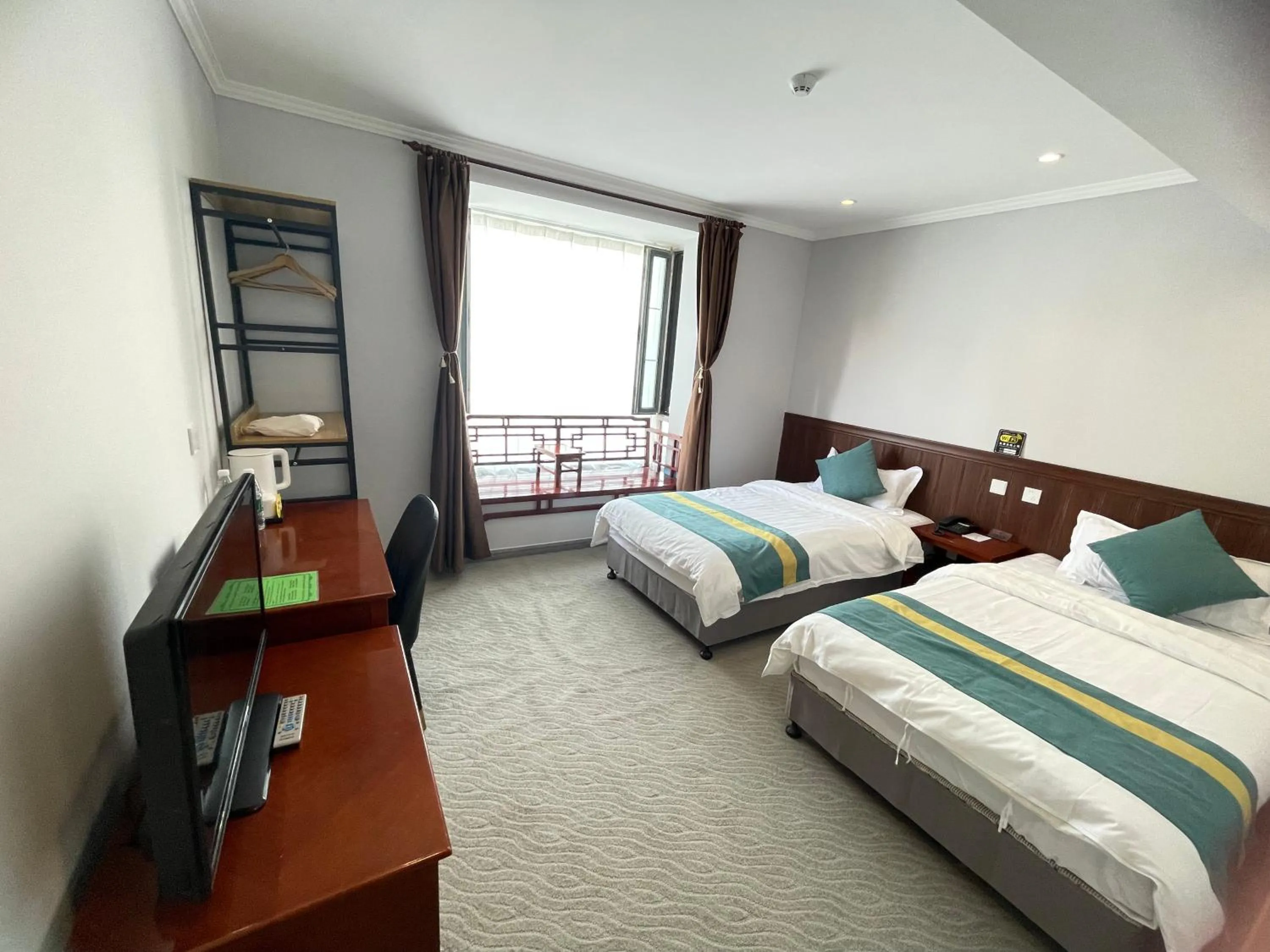 Photo of the whole room, Bed in Beijing RJ Brown city center hotel Forbidden City &Tian'anmen Square ,Near Subway line 8, 3min walk to Temple of Heaven, English Speaking reception , Laundry service ,Free wifi ,Oneday tour to Greatwall