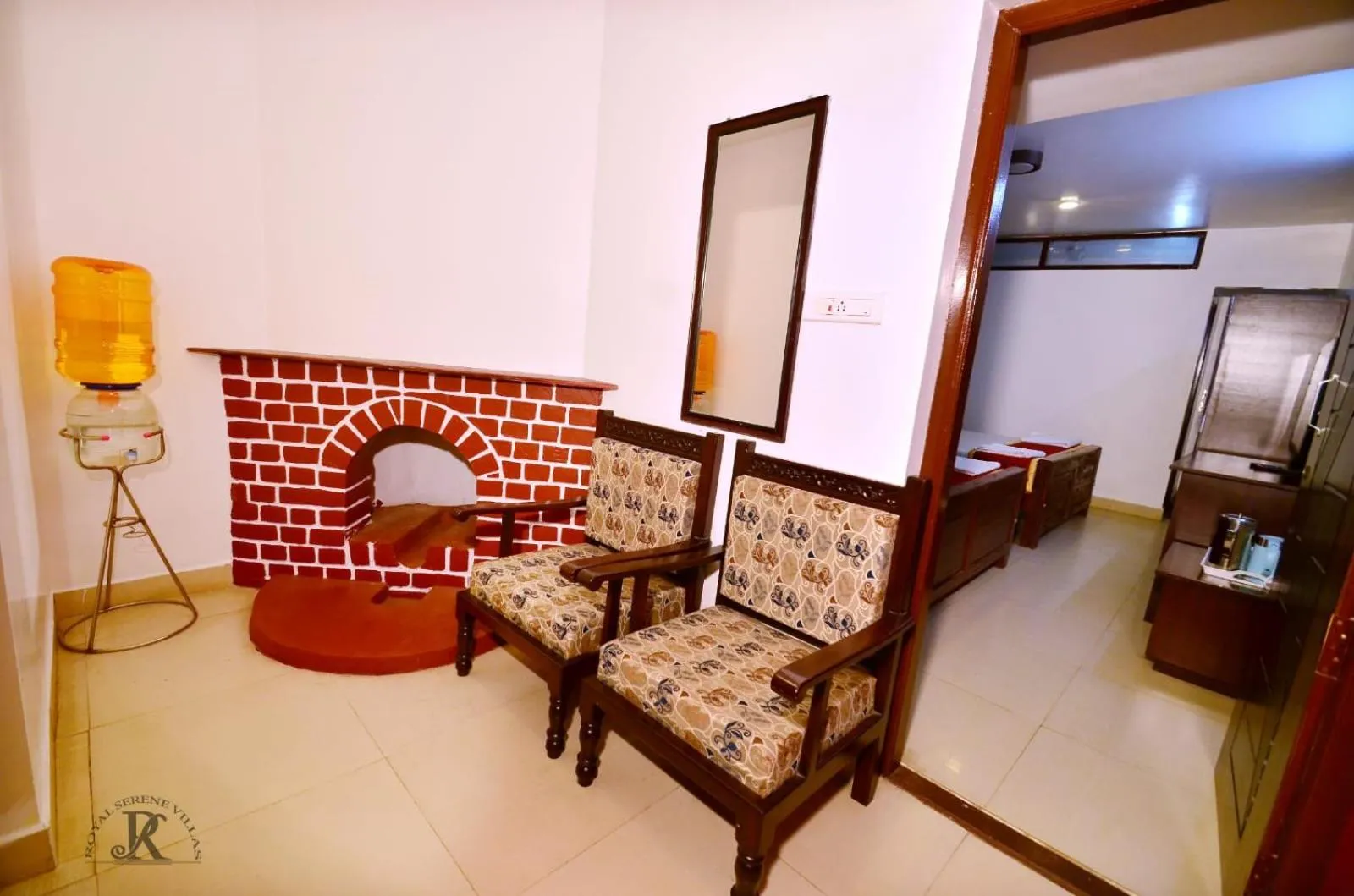 Seating area in Royal Serene Villas
