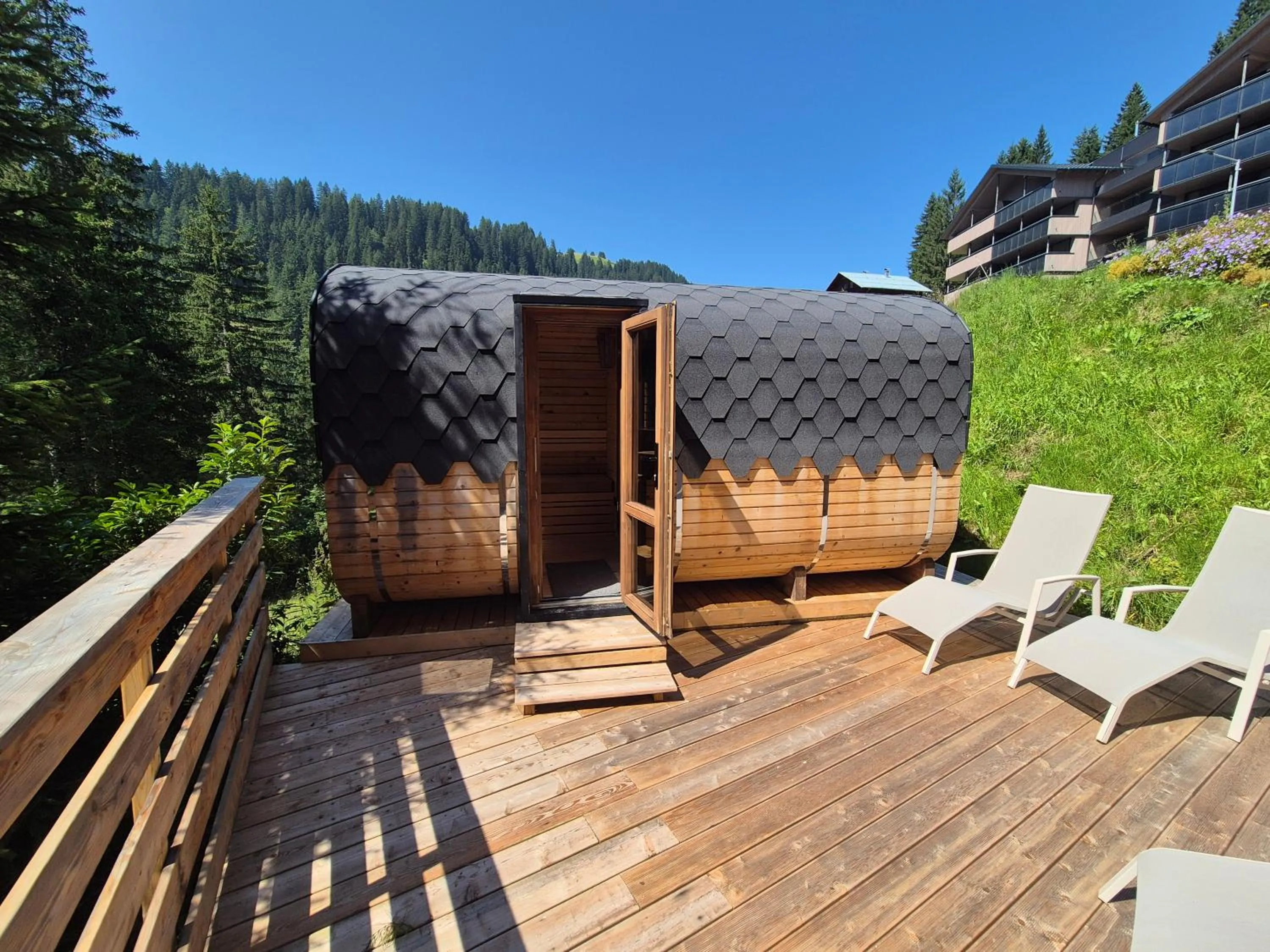 Sauna in Alpine Lifestyle Berghotel Madlener