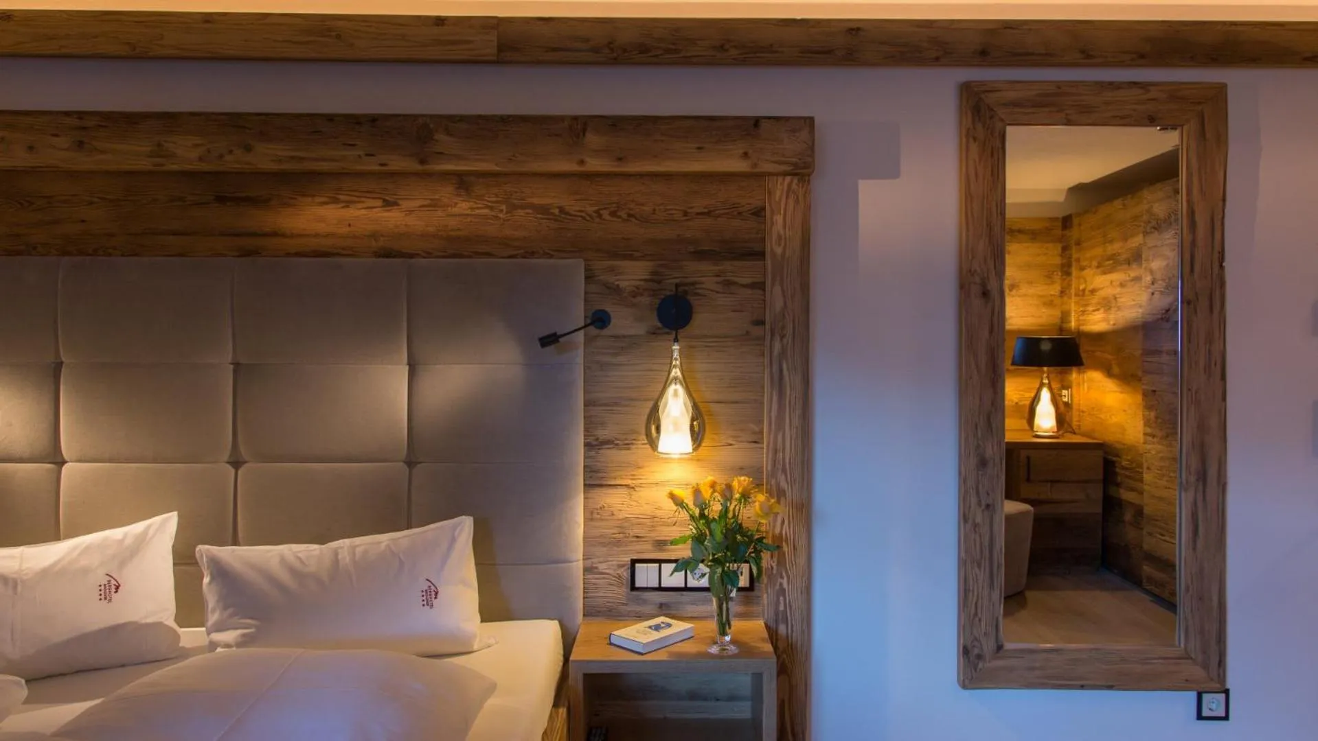 Bed in Alpine Lifestyle Berghotel Madlener