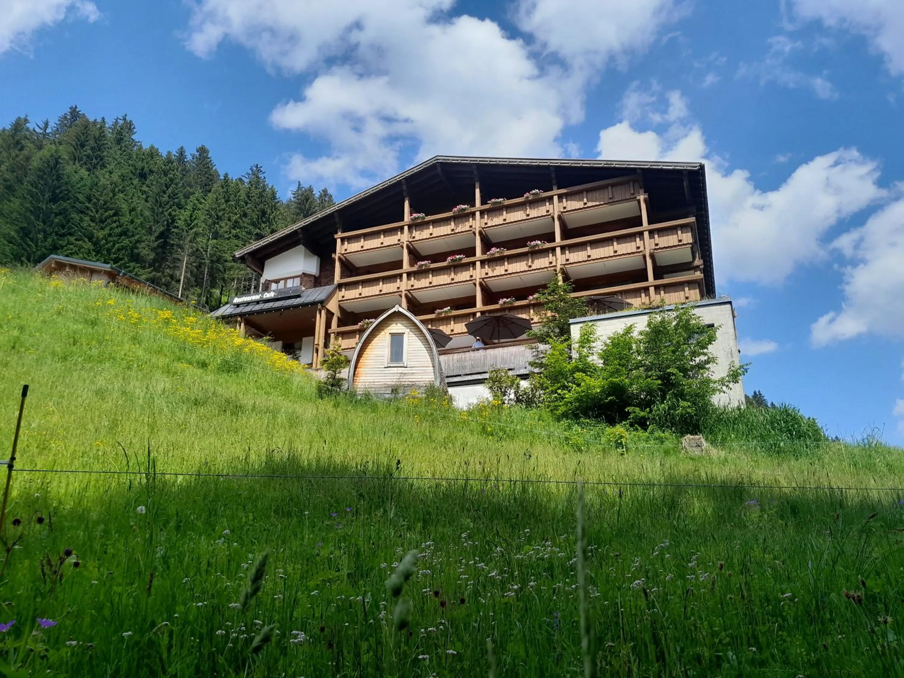 Property building in Alpine Lifestyle Berghotel Madlener