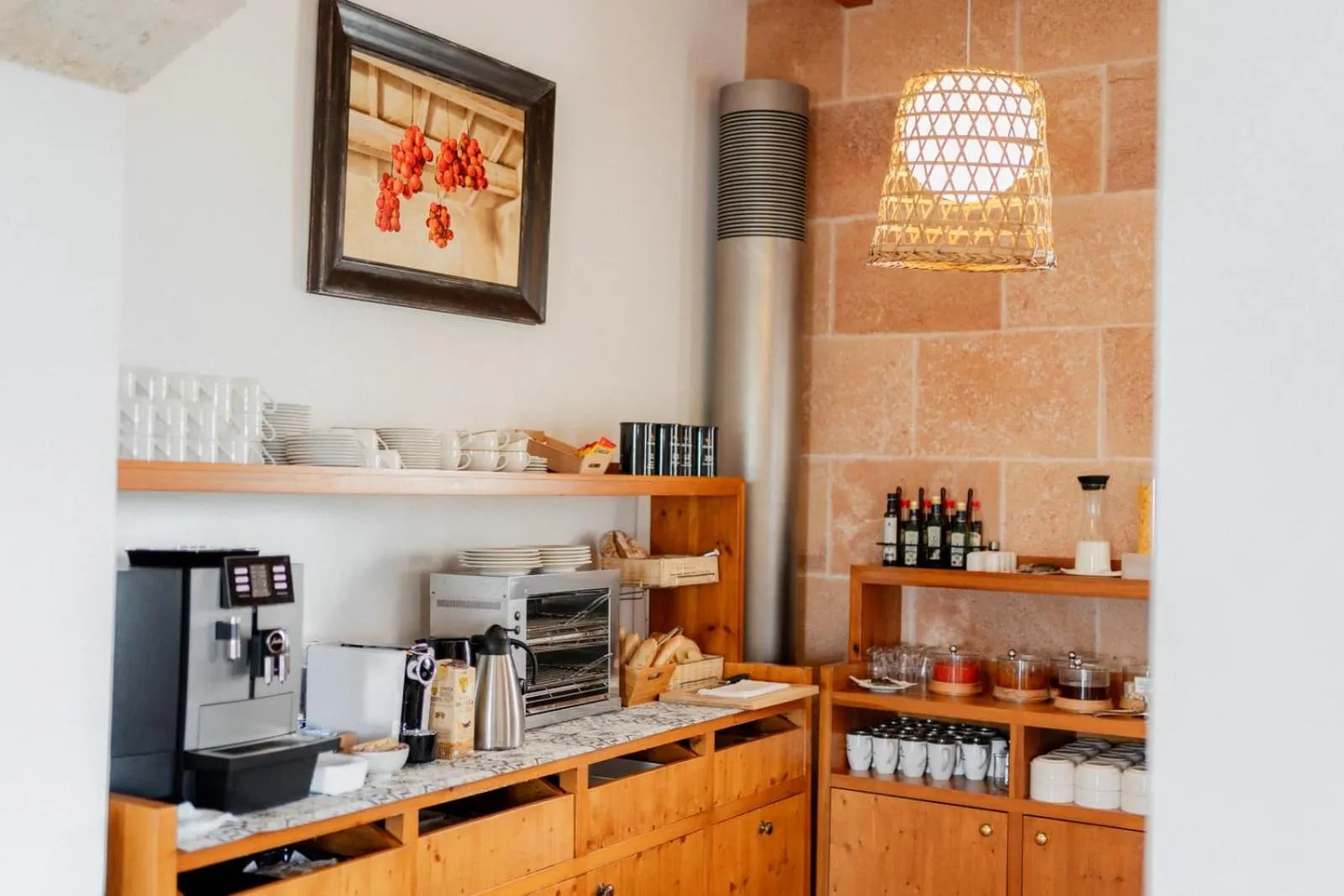 Buffet breakfast in Hotel Rural Binigaus Vell