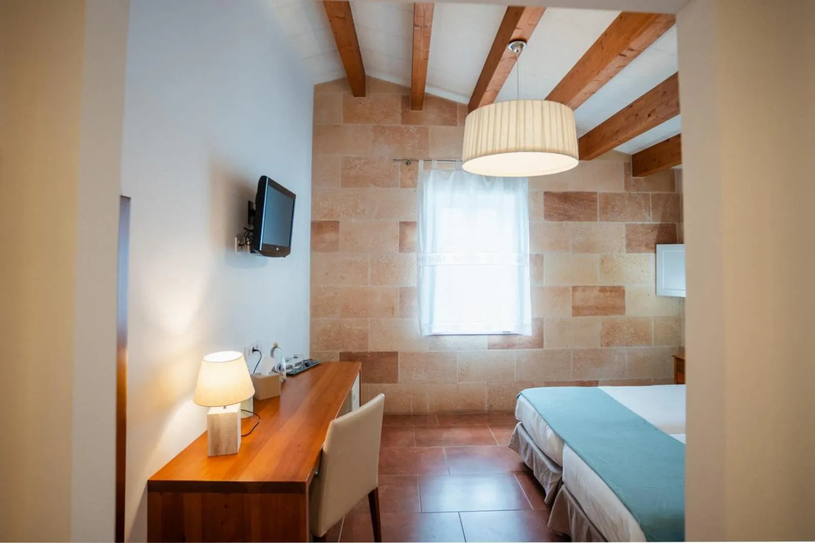 Bed in Hotel Rural Binigaus Vell