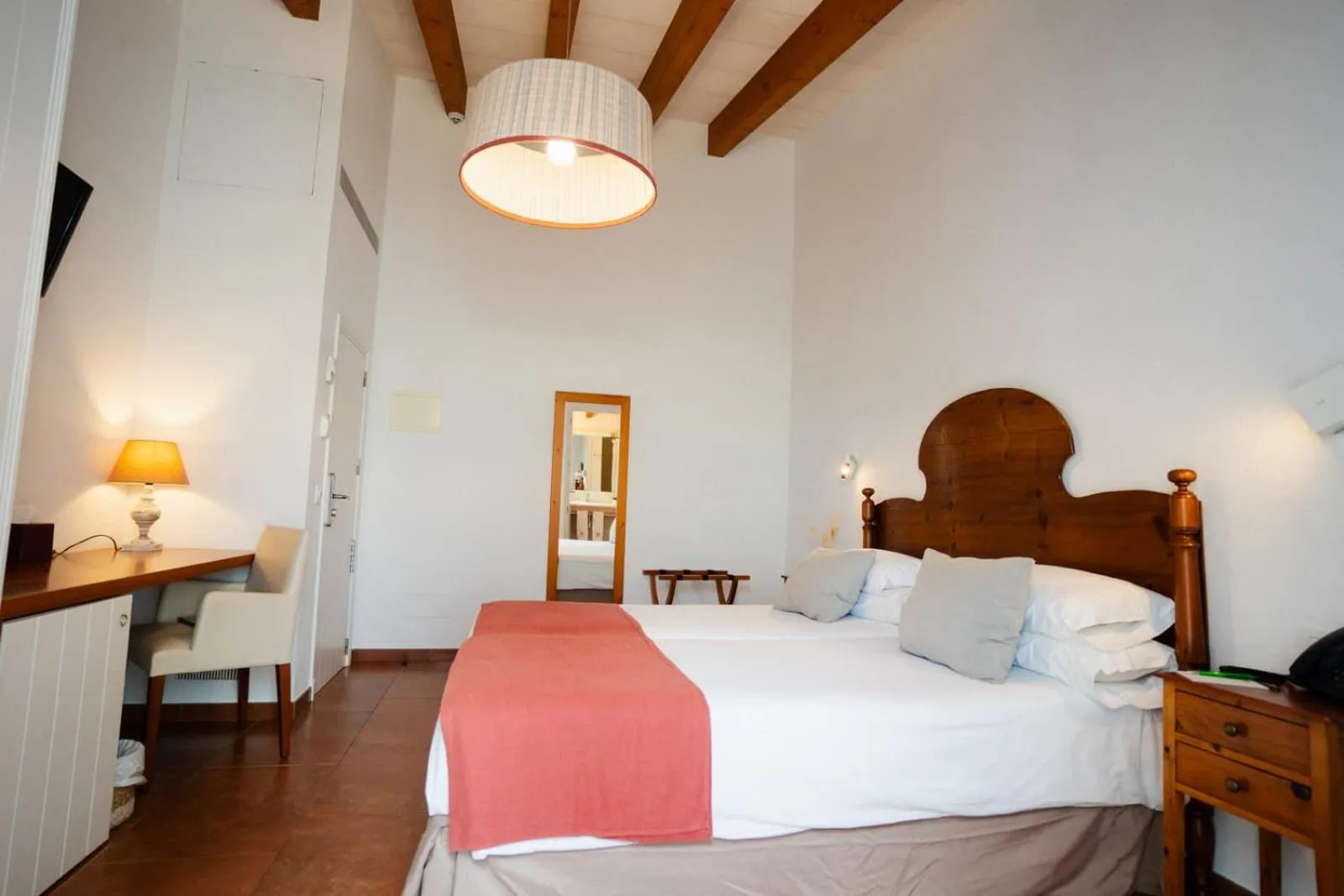 Bed in Hotel Rural Binigaus Vell