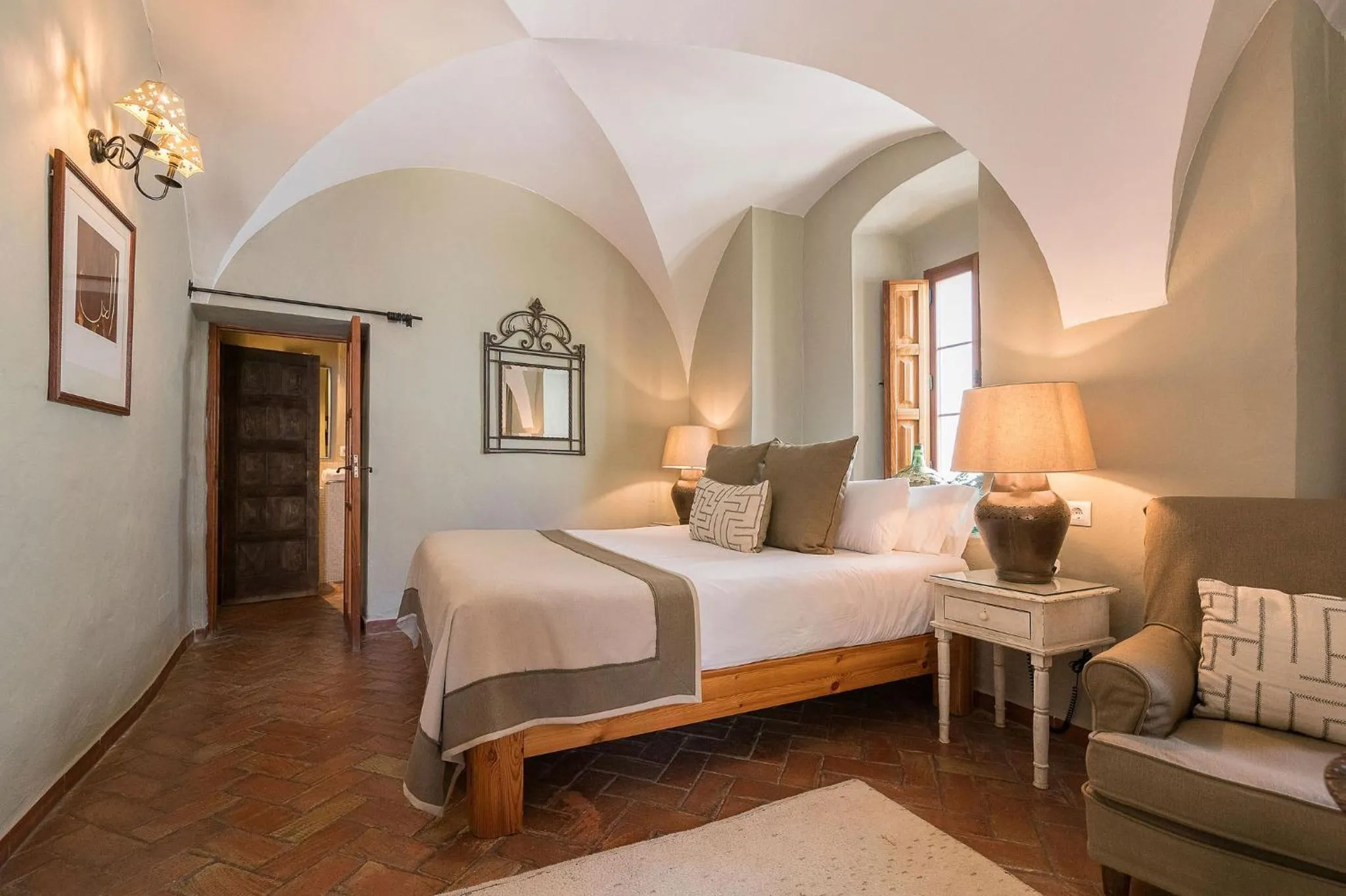 Bedroom, Bed in Hotel La Casa del Califa