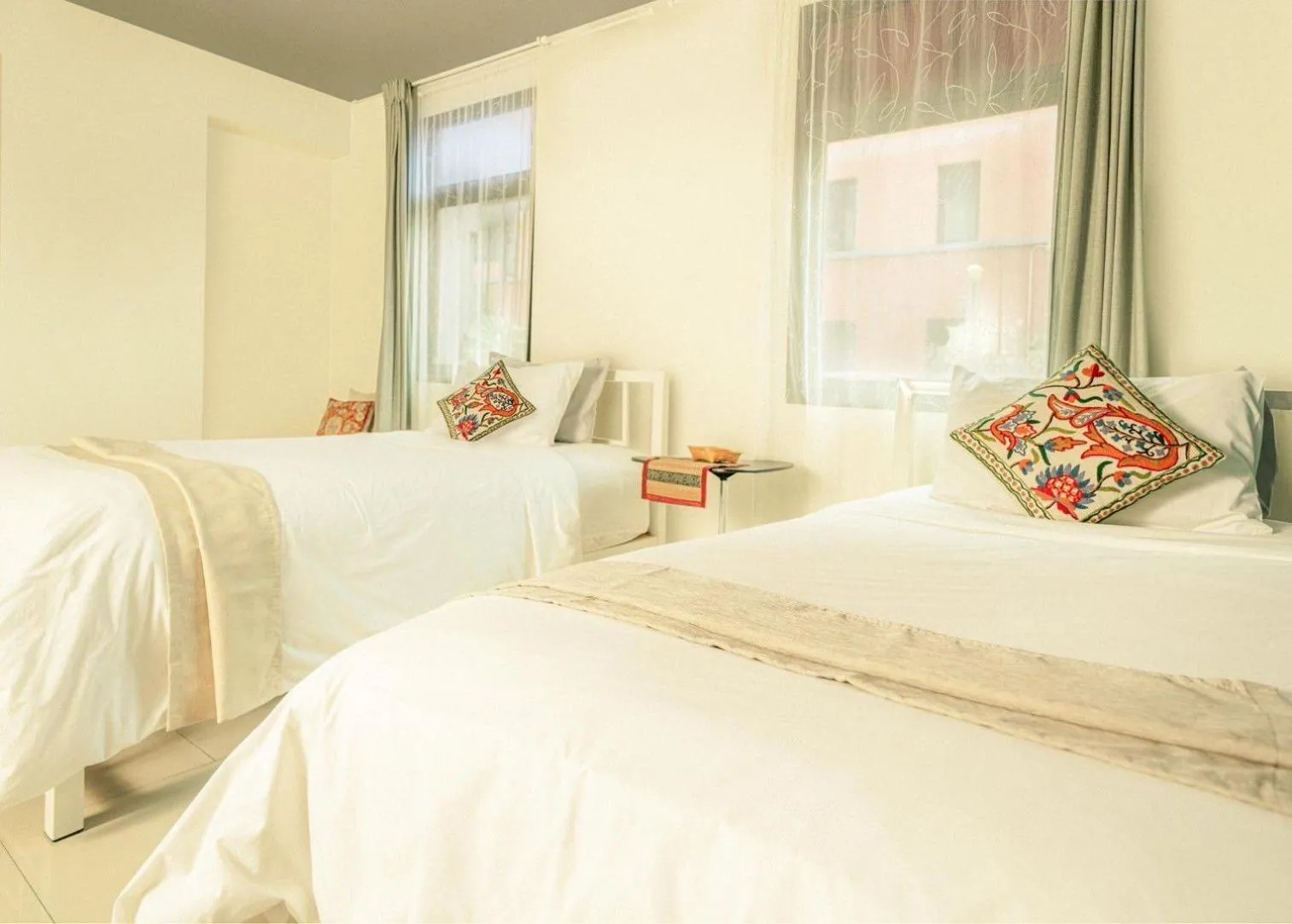 Bed in Baansuanprannok Hotel