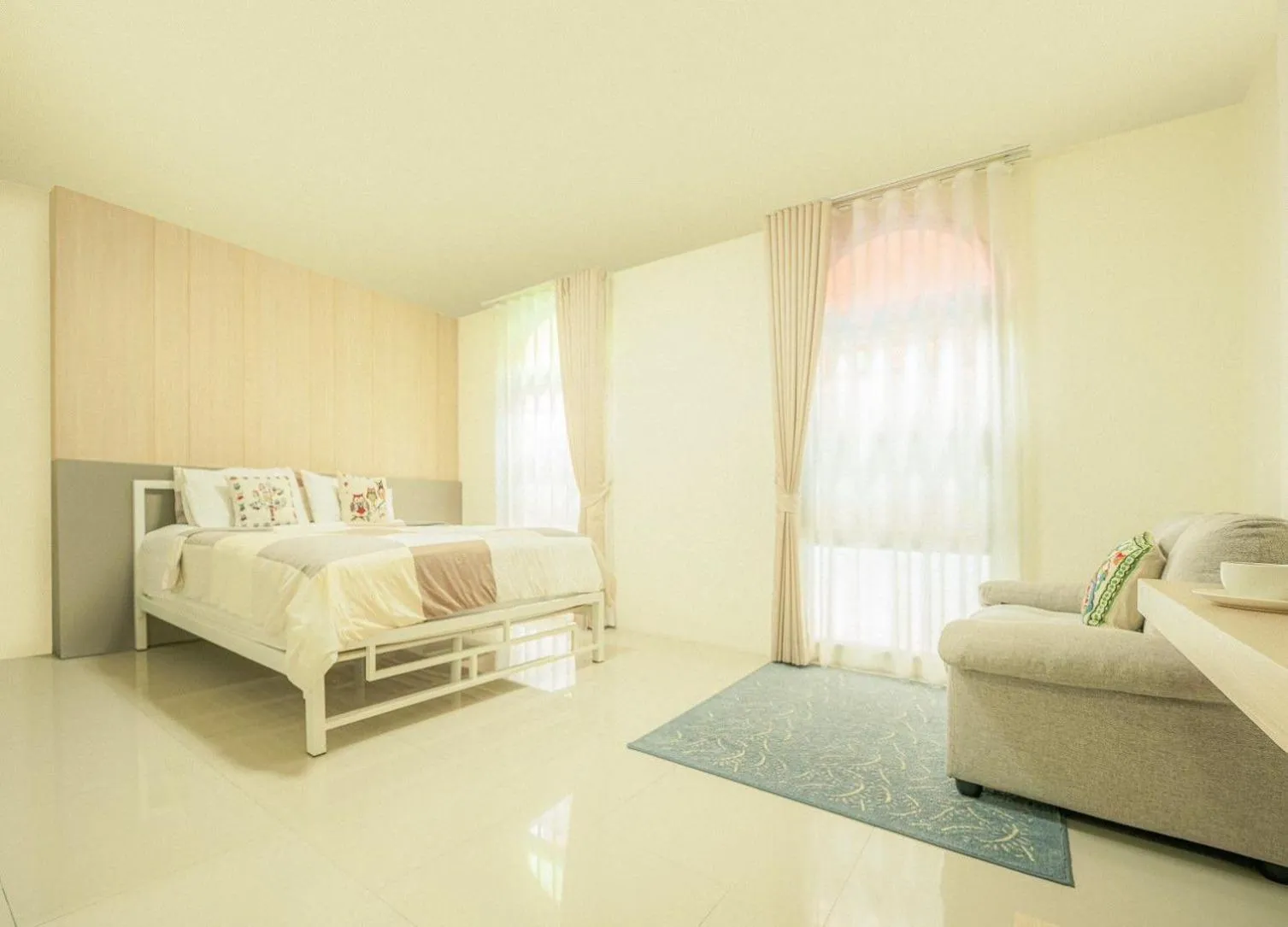 Bed in Baansuanprannok Hotel