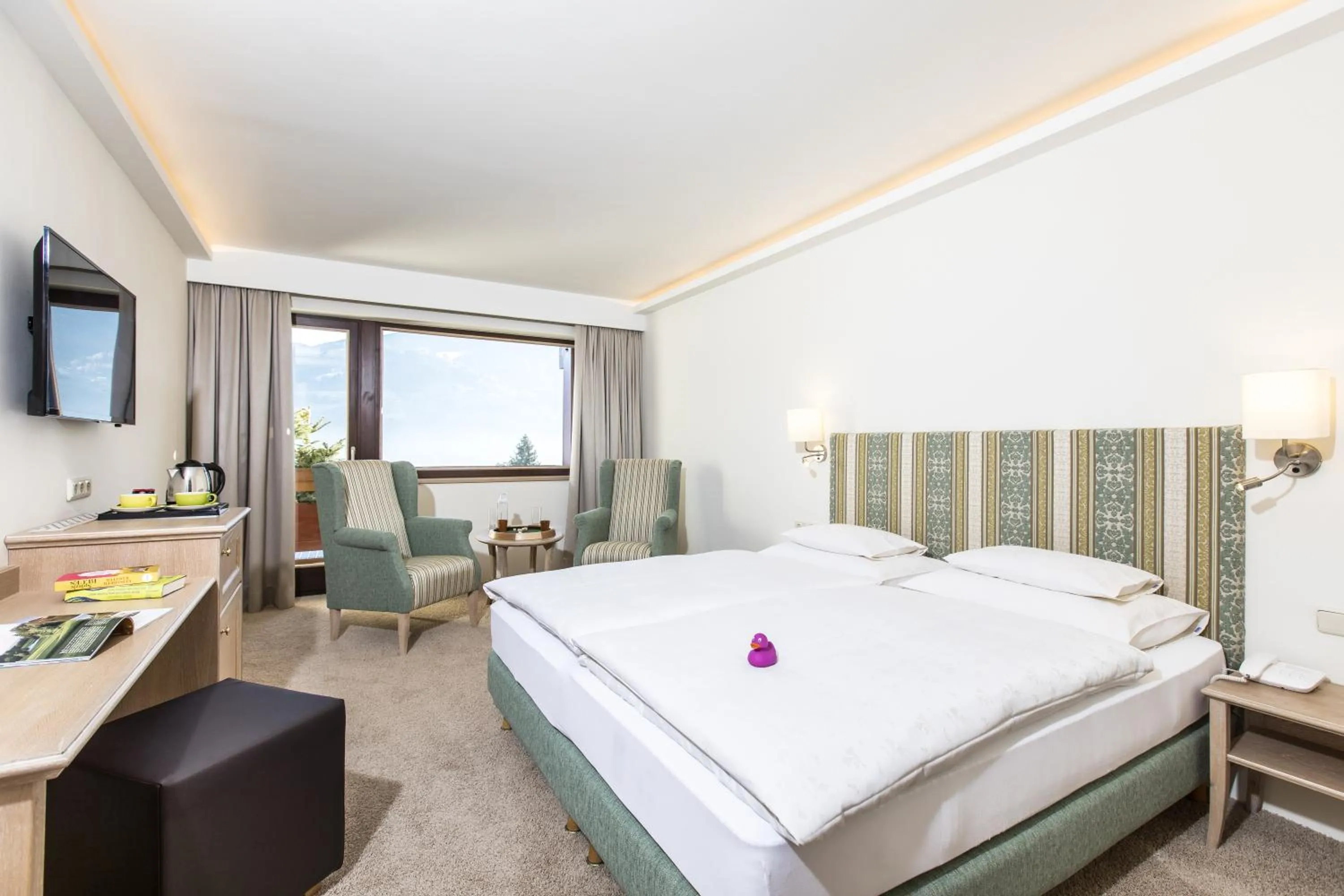 Photo of the whole room, Bed in ALPIN- Das Sporthotel - SKI IN SKI OUT cityXpress, SUMMERCARD INCLUDED