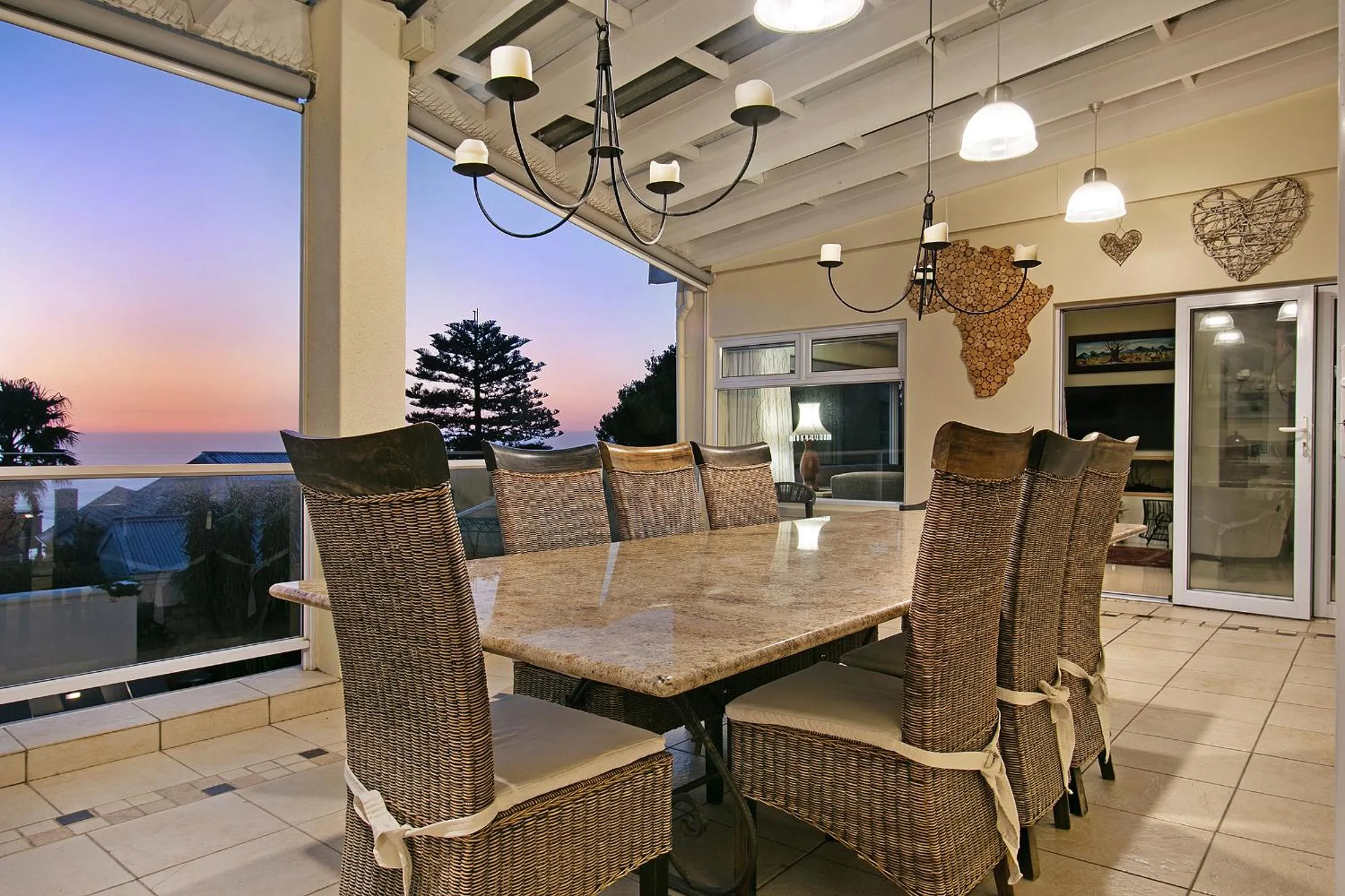 Dining area in Merridew Villa