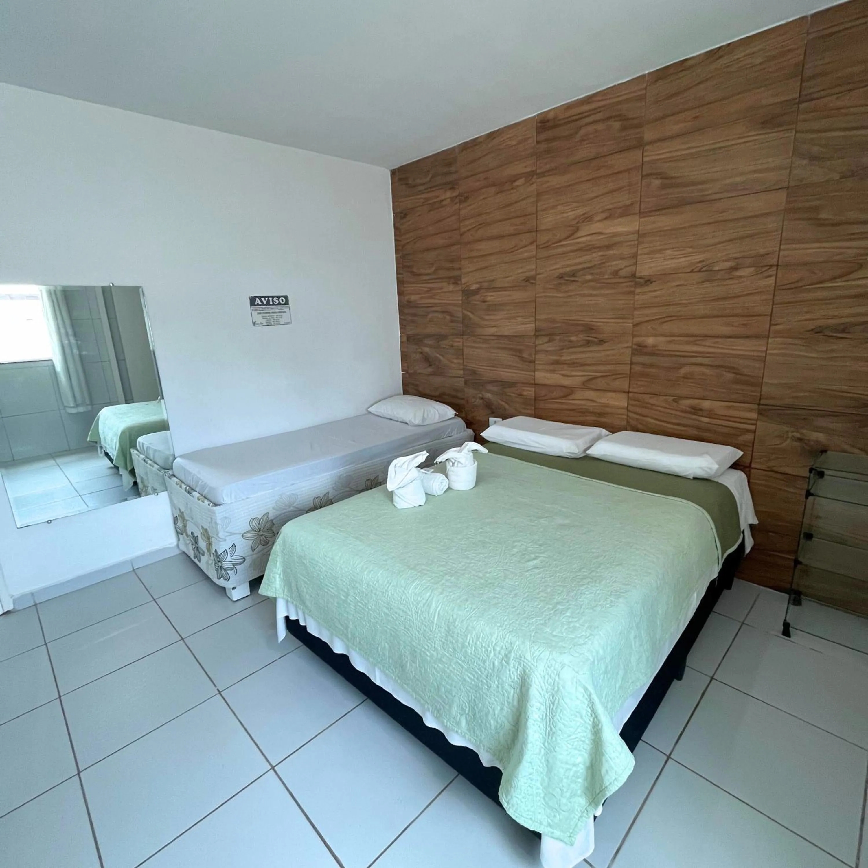 Bed in Casamar Pousada