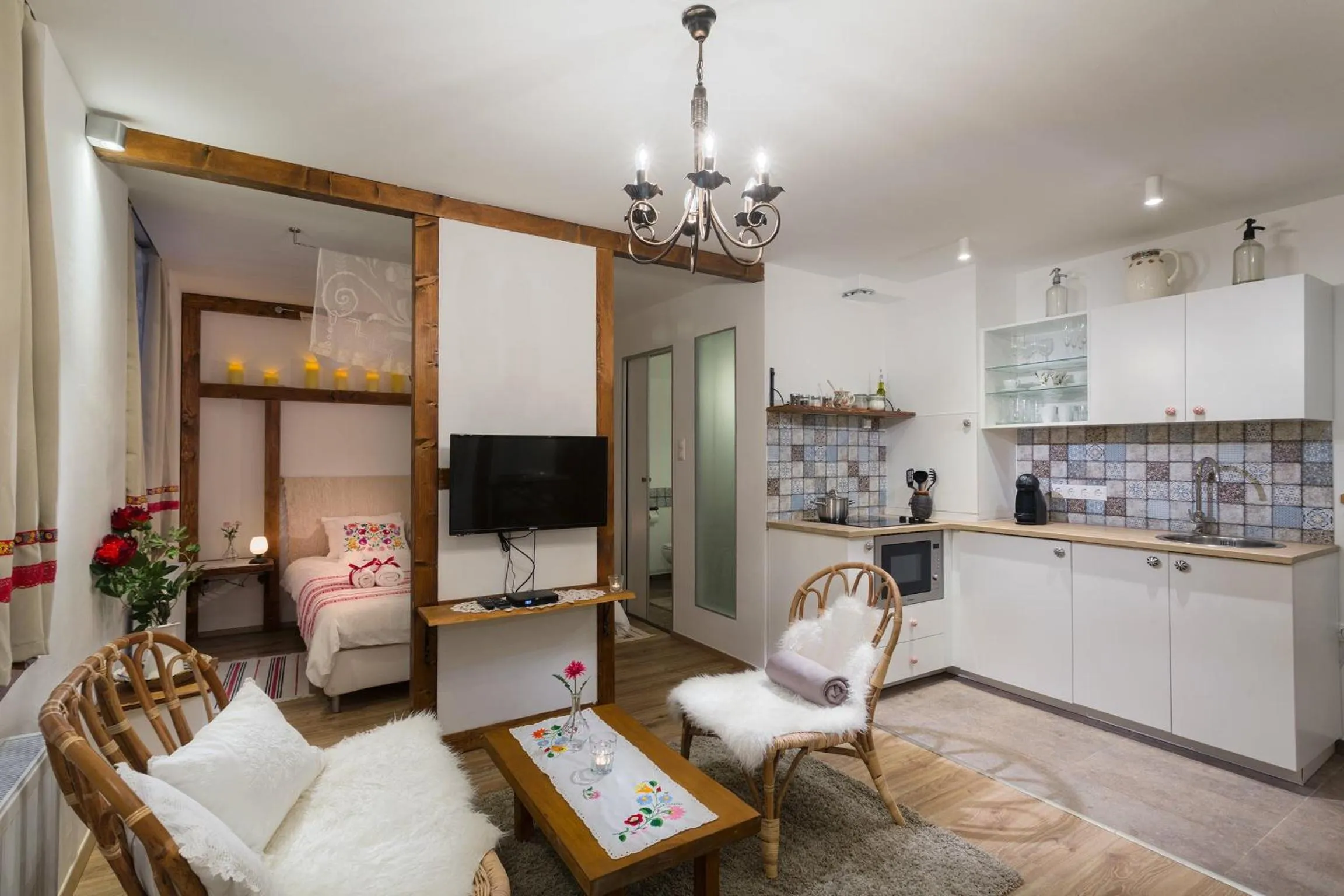 Kitchen or kitchenette in Suites 13 Budapest