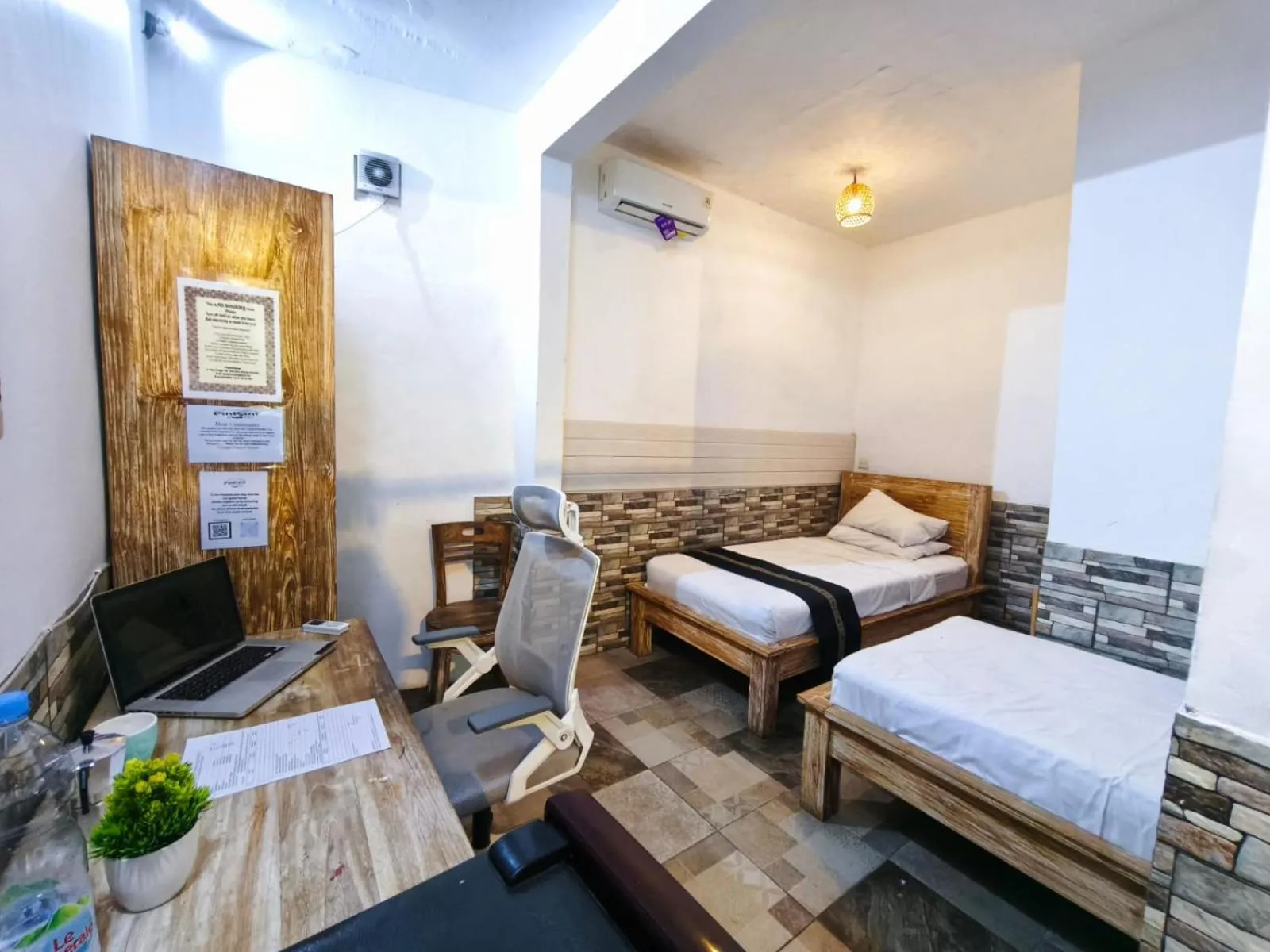 Bed in Canggu Pinpoint Rooms