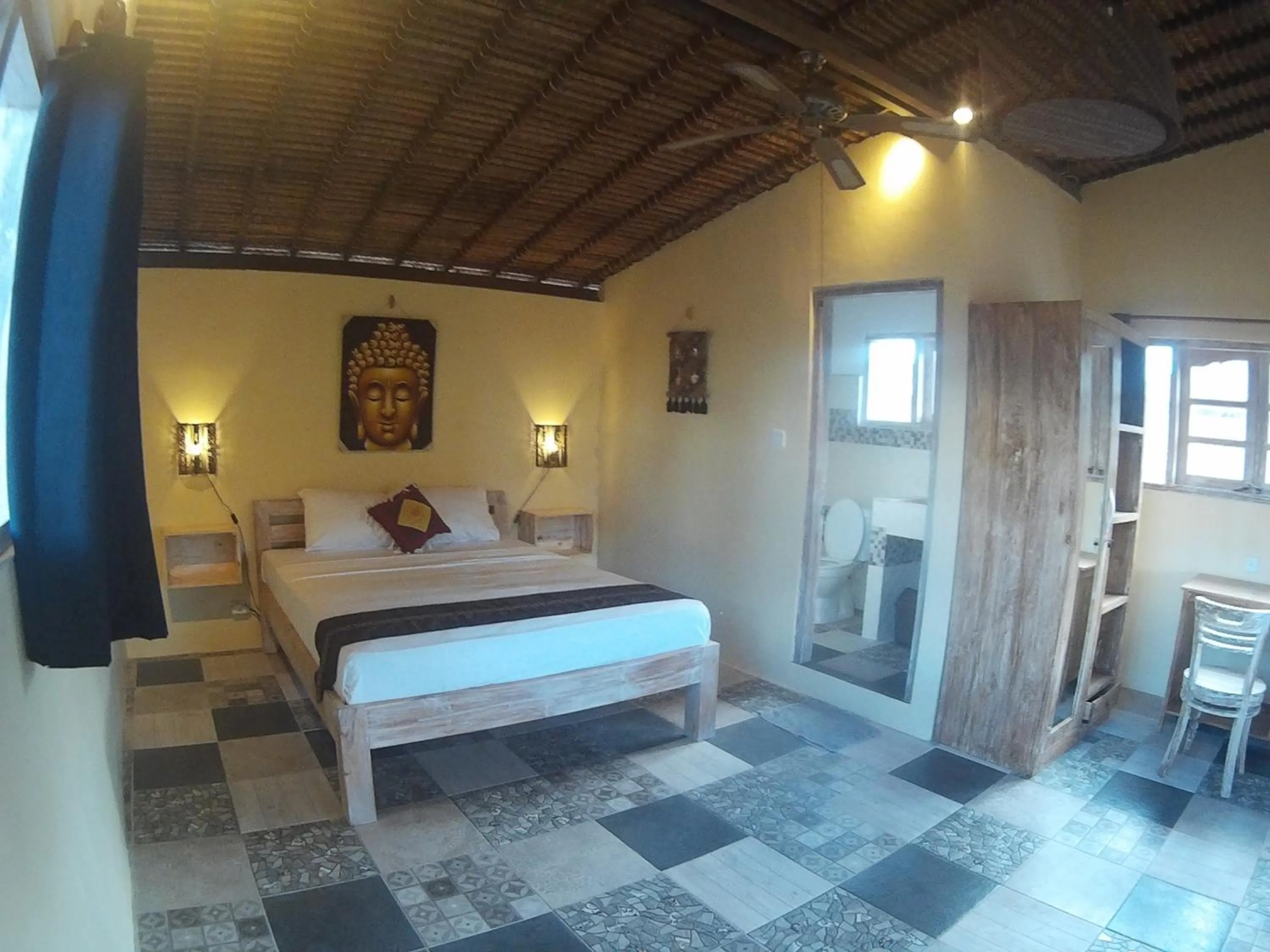 Bedroom, Bed in Canggu Pinpoint Rooms
