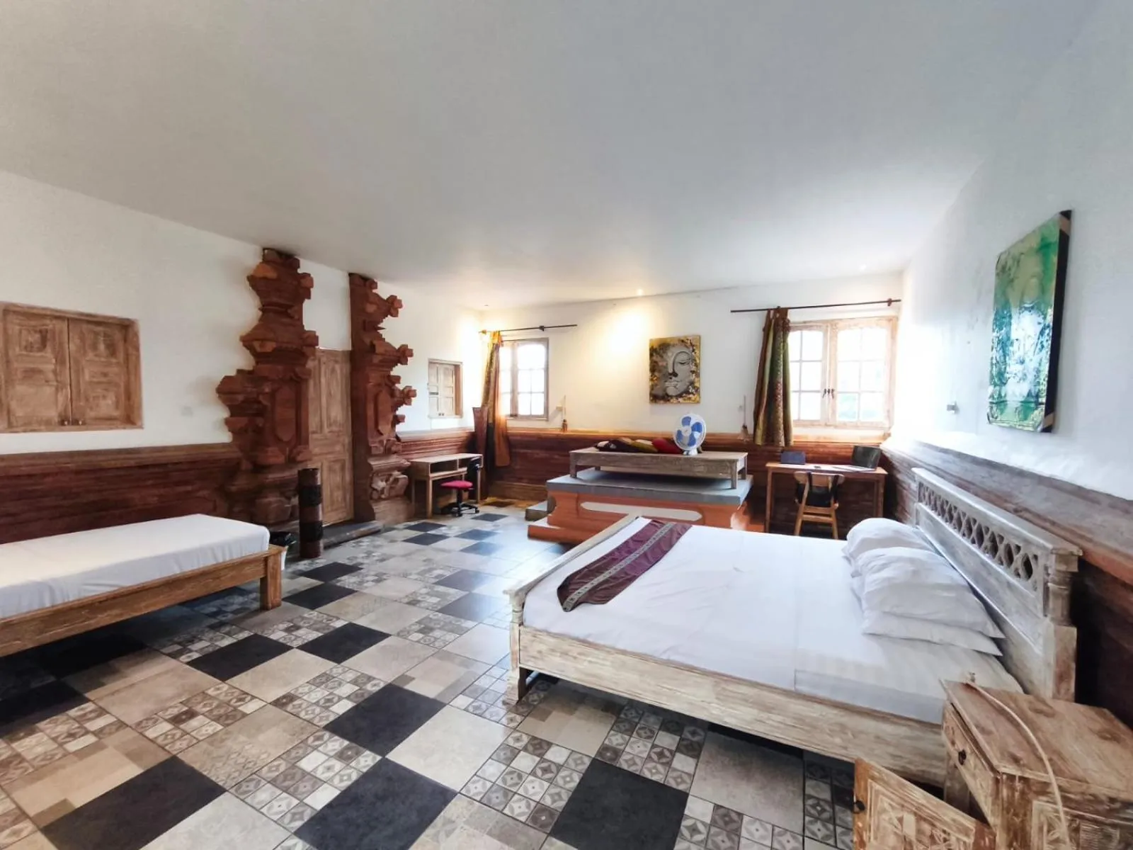 Bed in Canggu Pinpoint Rooms