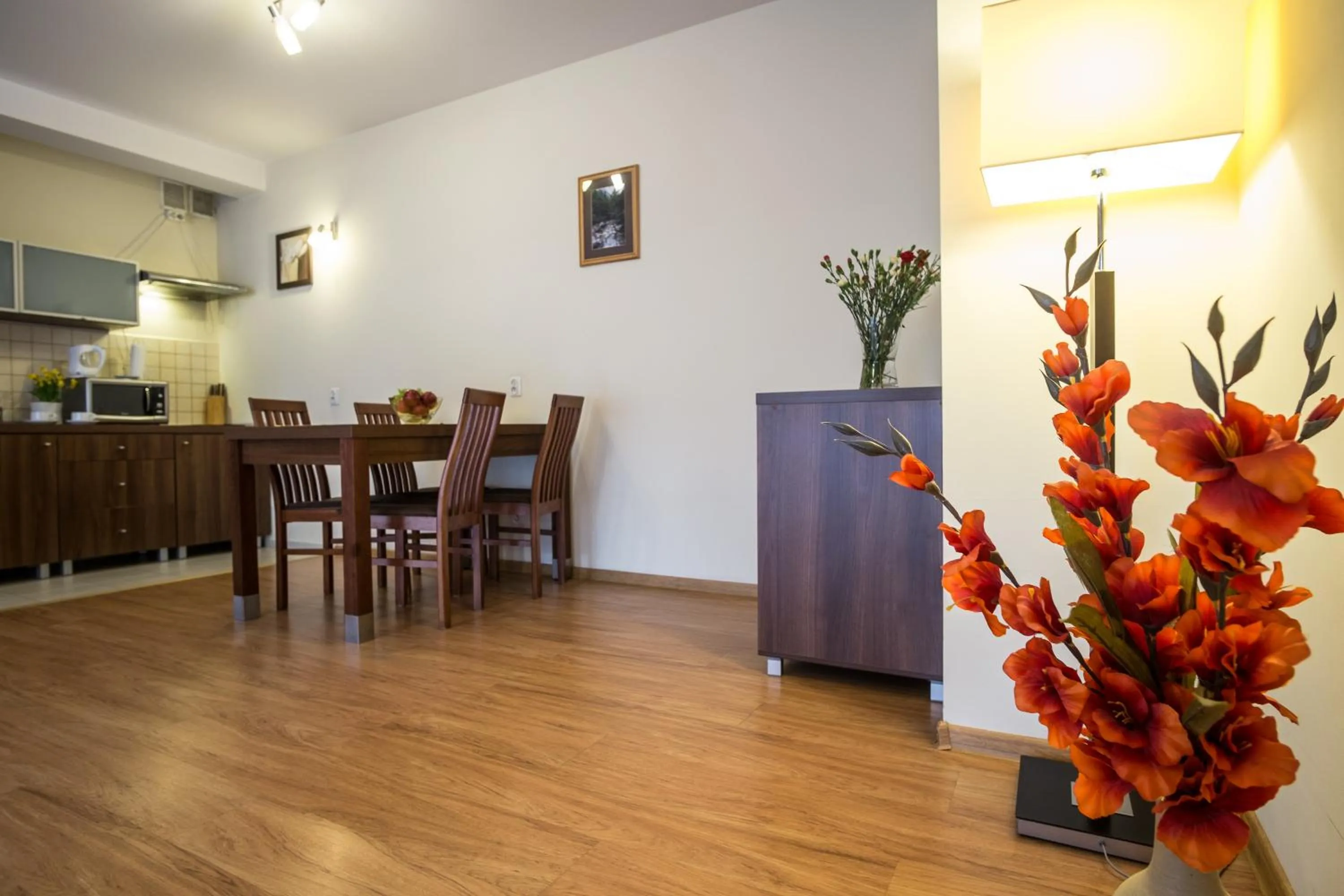 Kitchen or kitchenette in Aparthotel Bellamonte