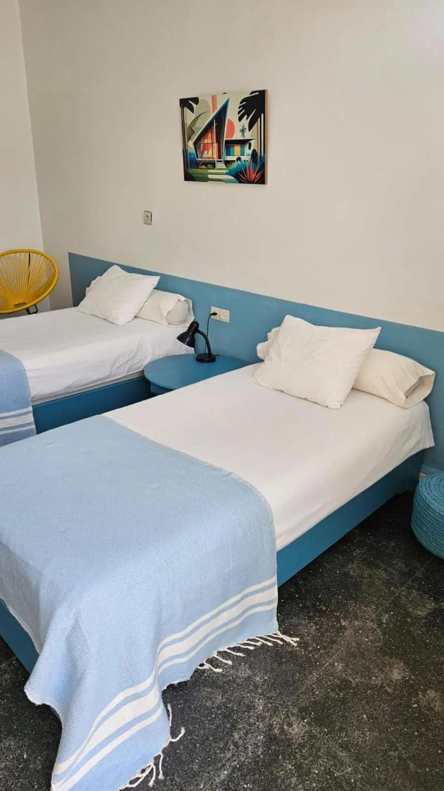 Bed in Hotel Villa Soleil