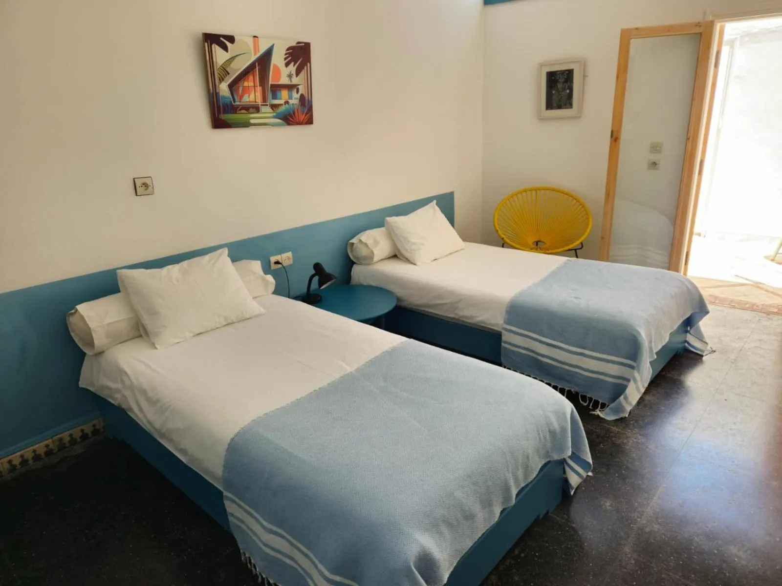 Bed in Hotel Villa Soleil