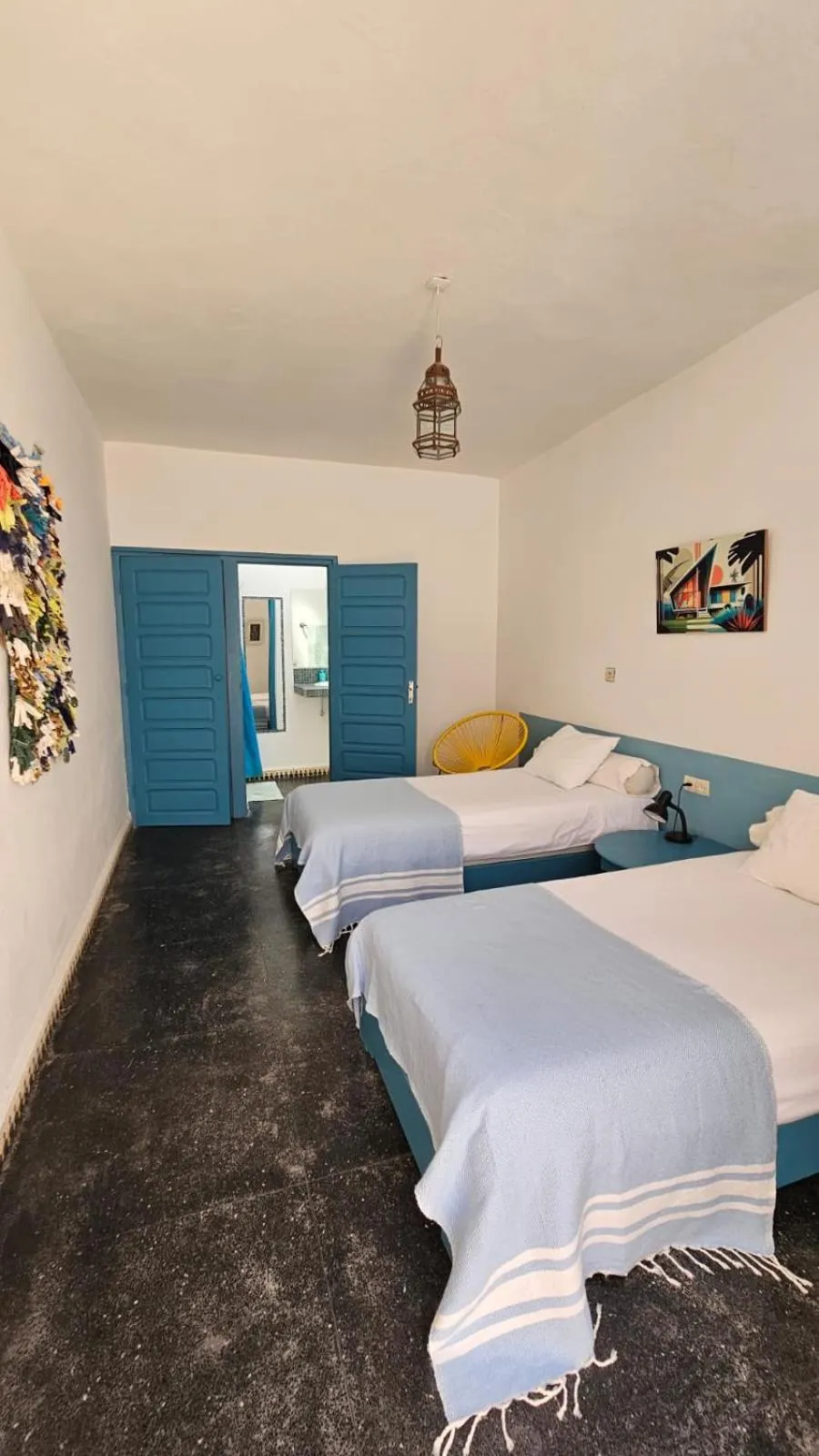 Bed in Hotel Villa Soleil