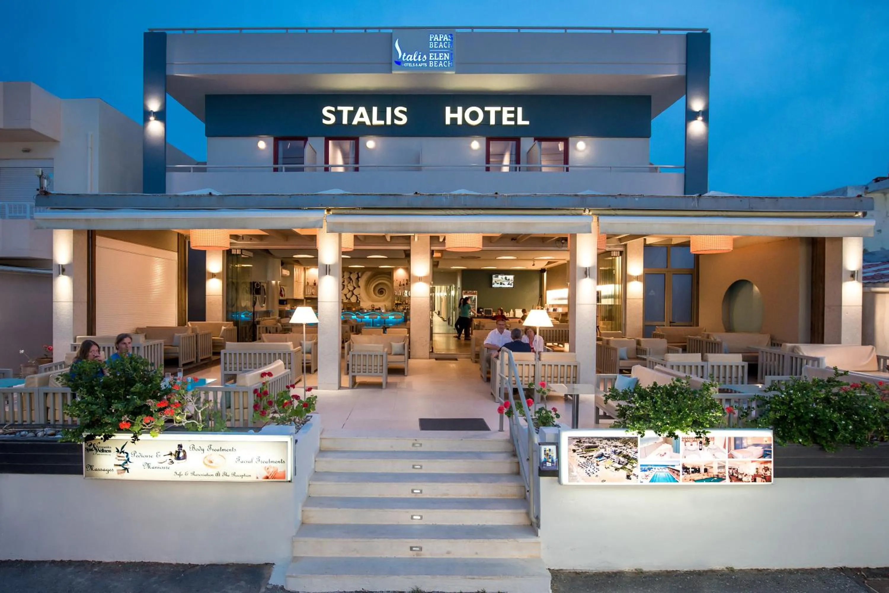 Facade/entrance in Stalis Hotel