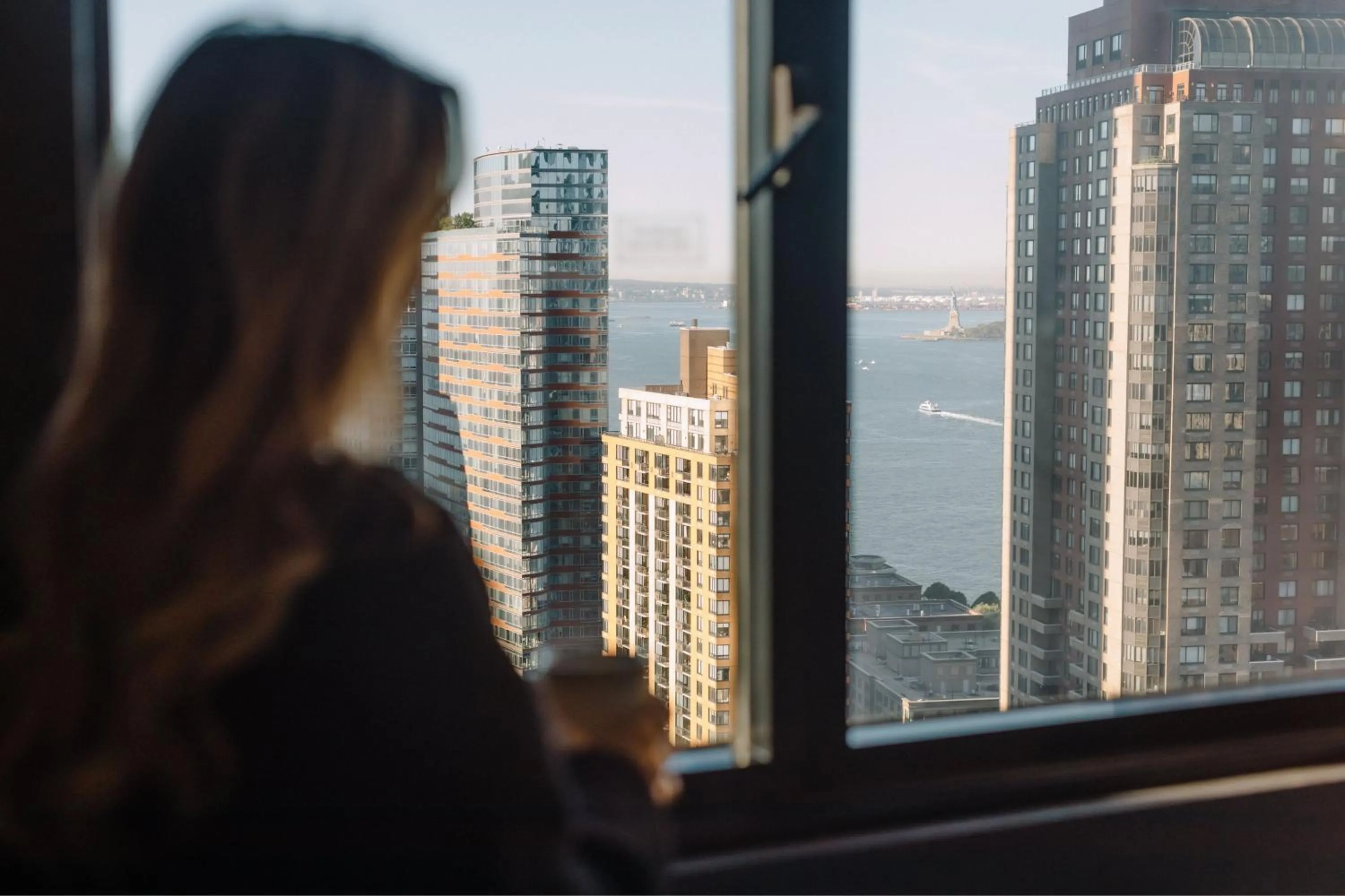 Photo of the whole room in New York Marriott Downtown