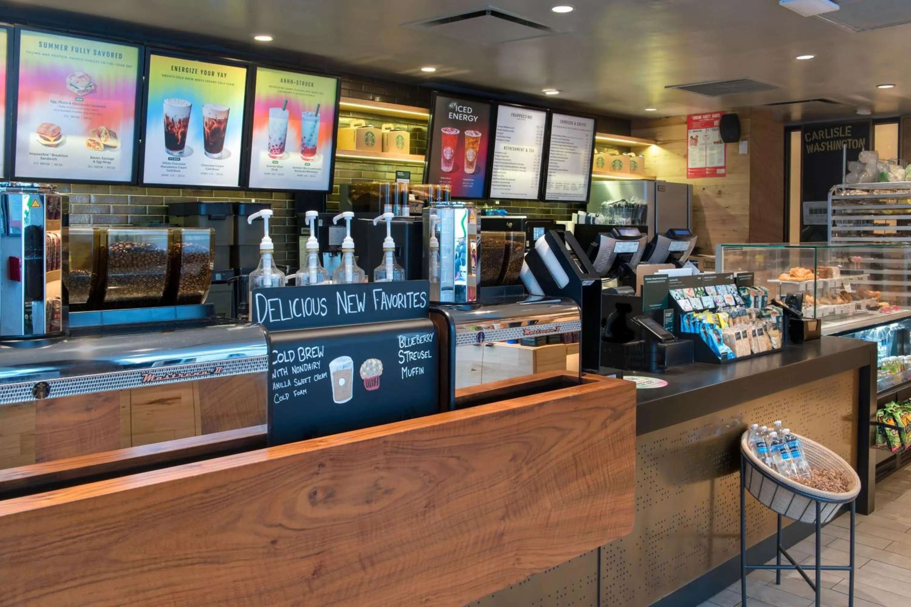 Restaurant/places to eat in New York Marriott Downtown