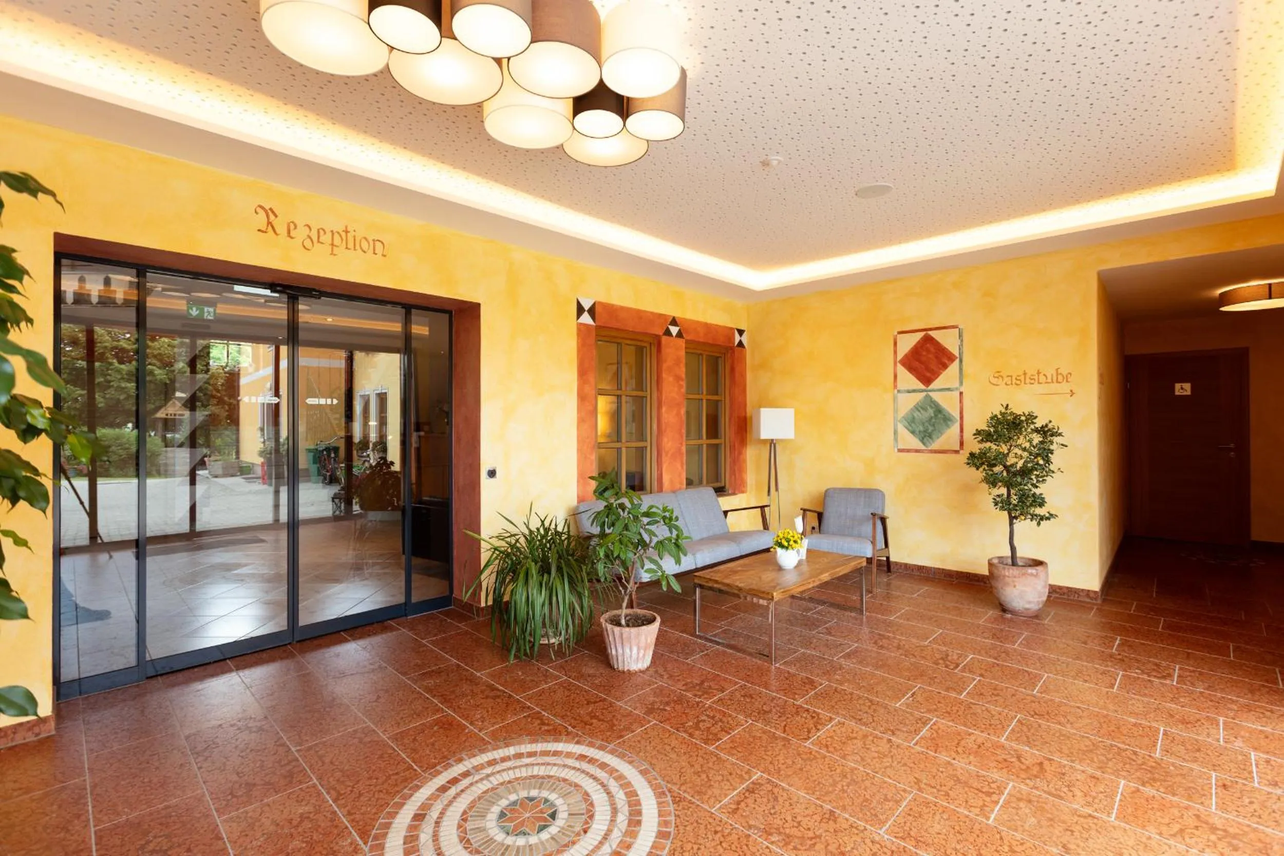 Lobby or reception in Ferienhotel Herzog