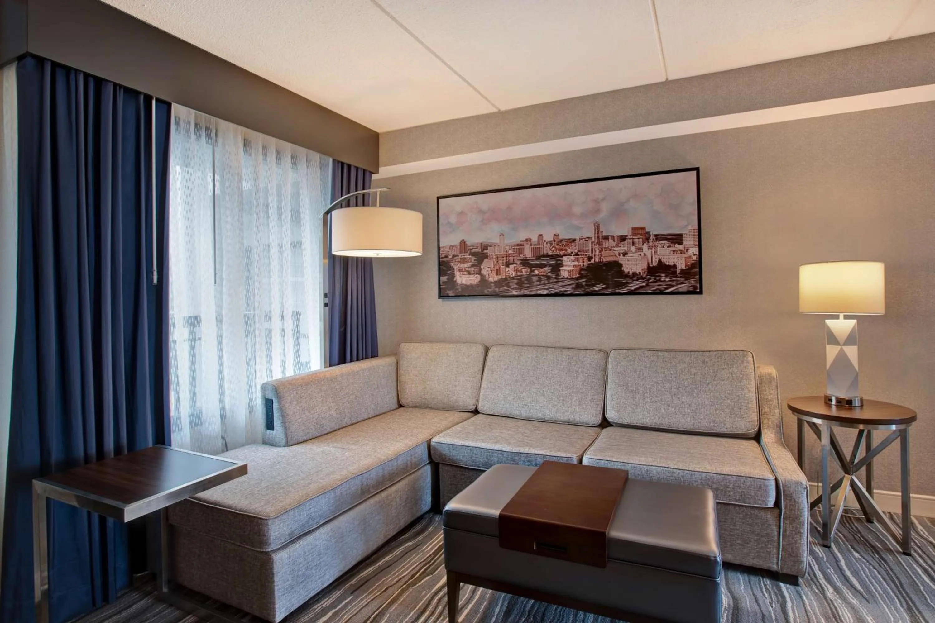 Living room in Embassy Suites Syracuse