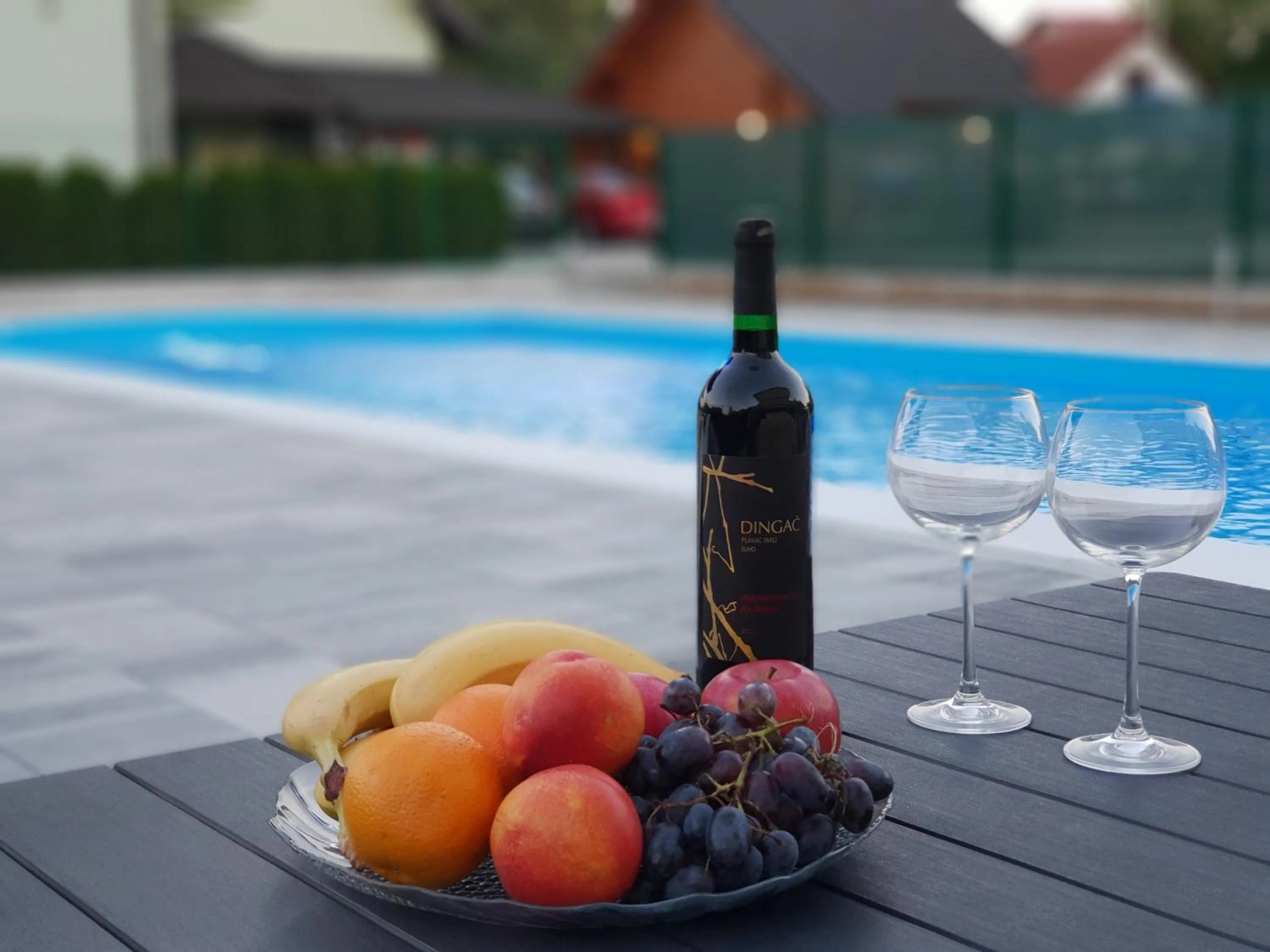 Pool view in Pansion Villa Cancar