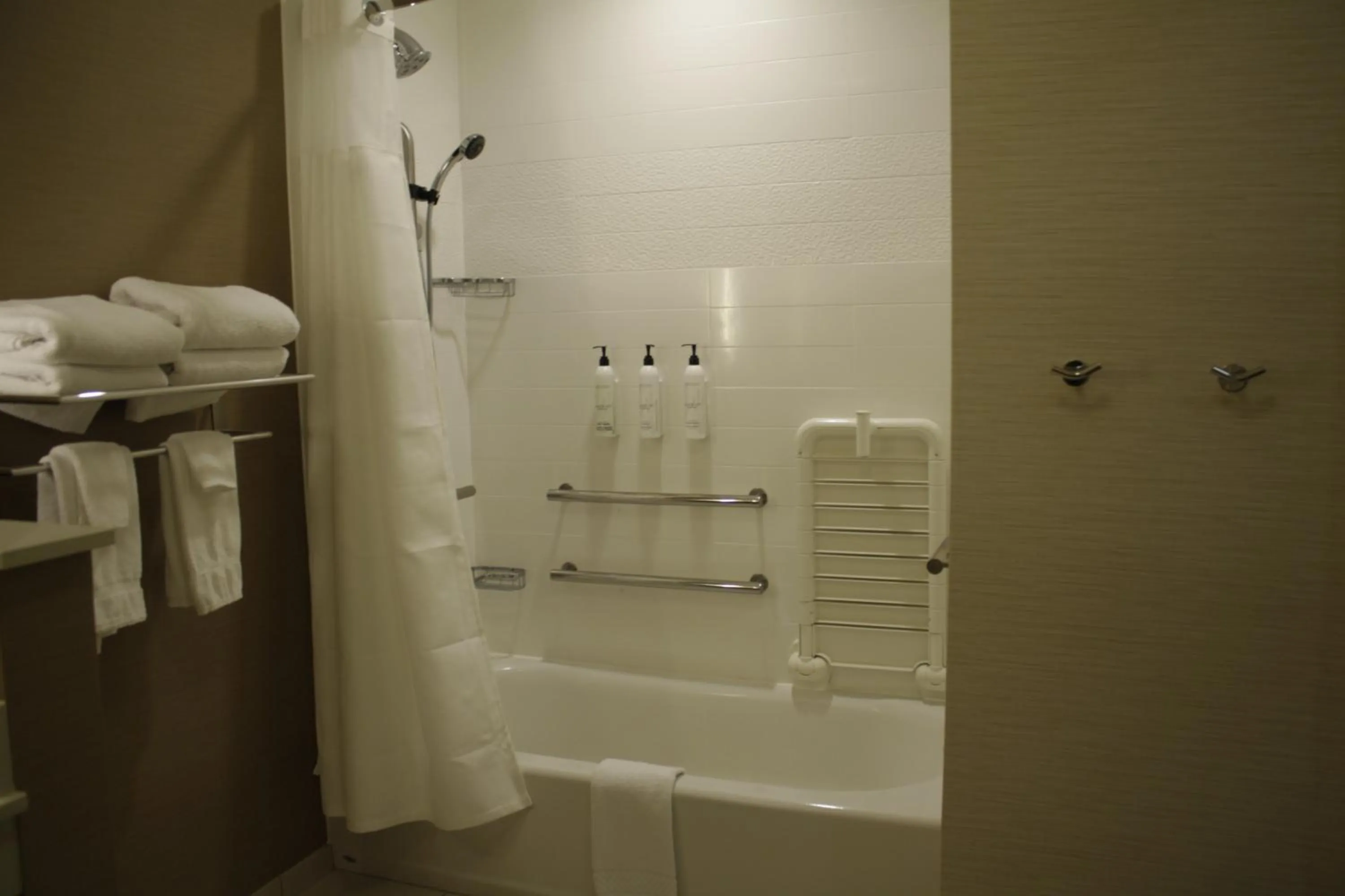 Shower in Fairfield Inn & Suites by Marriott Detroit Lakes