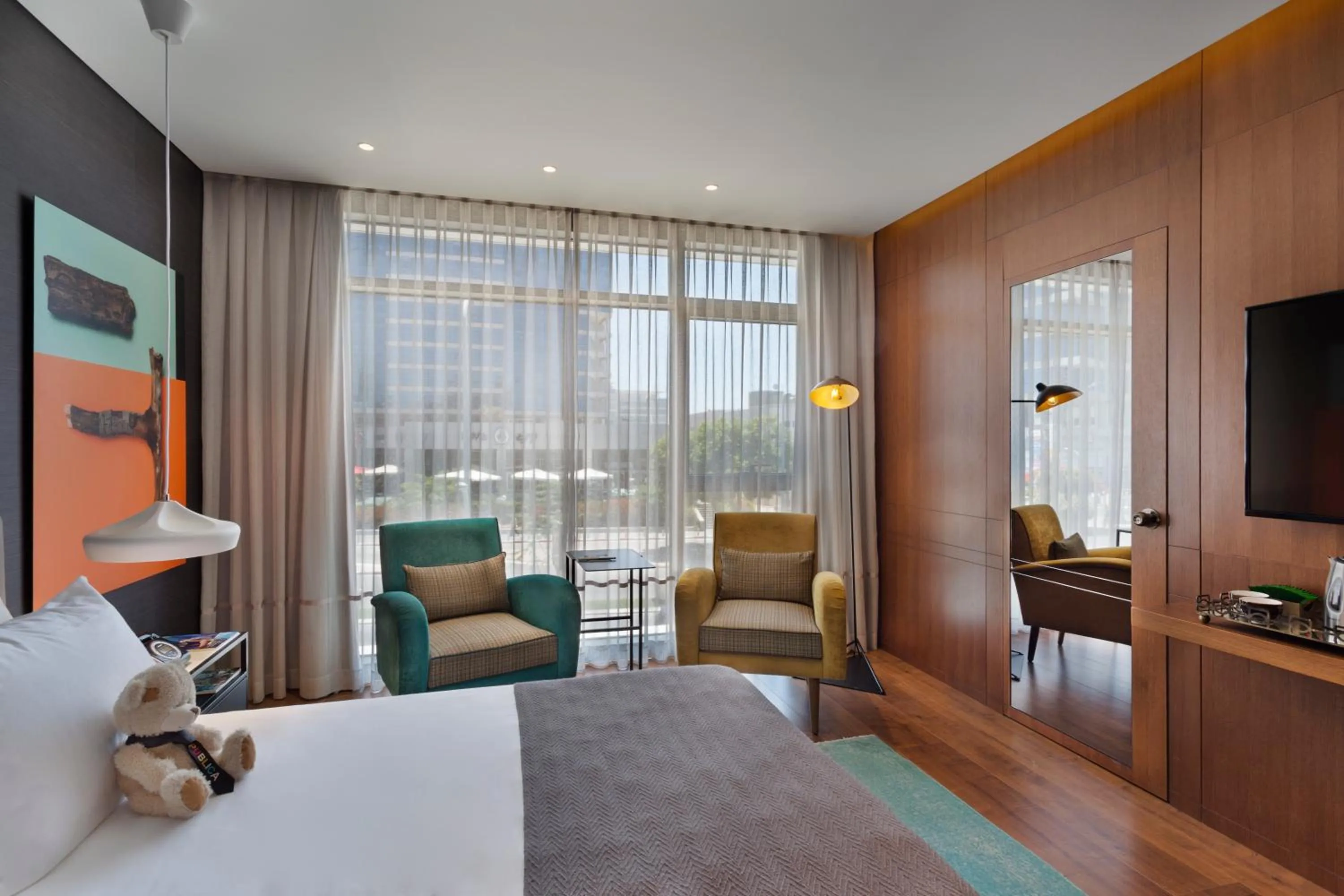 Photo of the whole room, Bed in Publica Isrotel, Autograph Collection