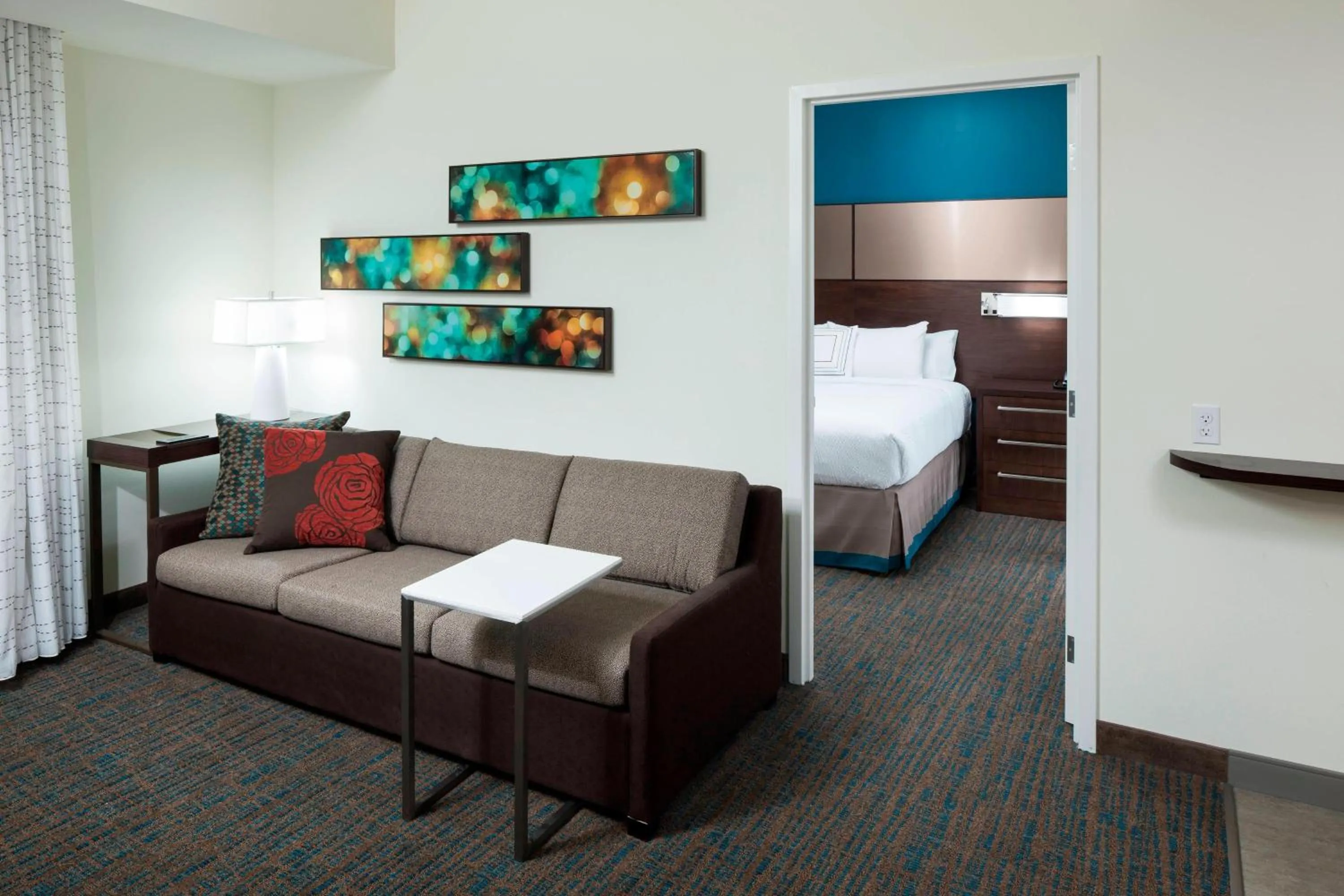 Living room, Bed in Residence Inn by Marriott Clearwater Beach