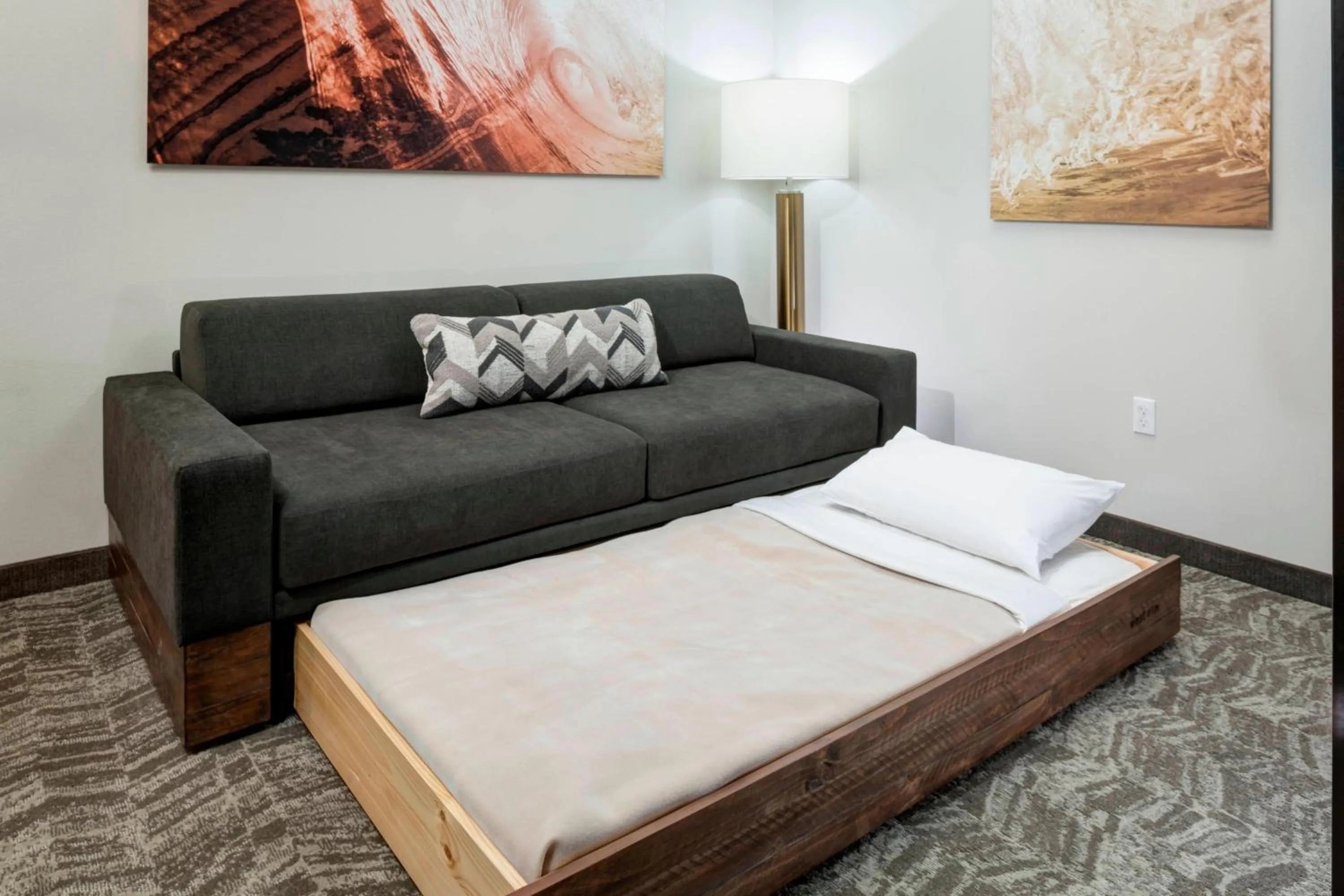 Photo of the whole room, Bed in SpringHill Suites by Marriott Clearwater Beach