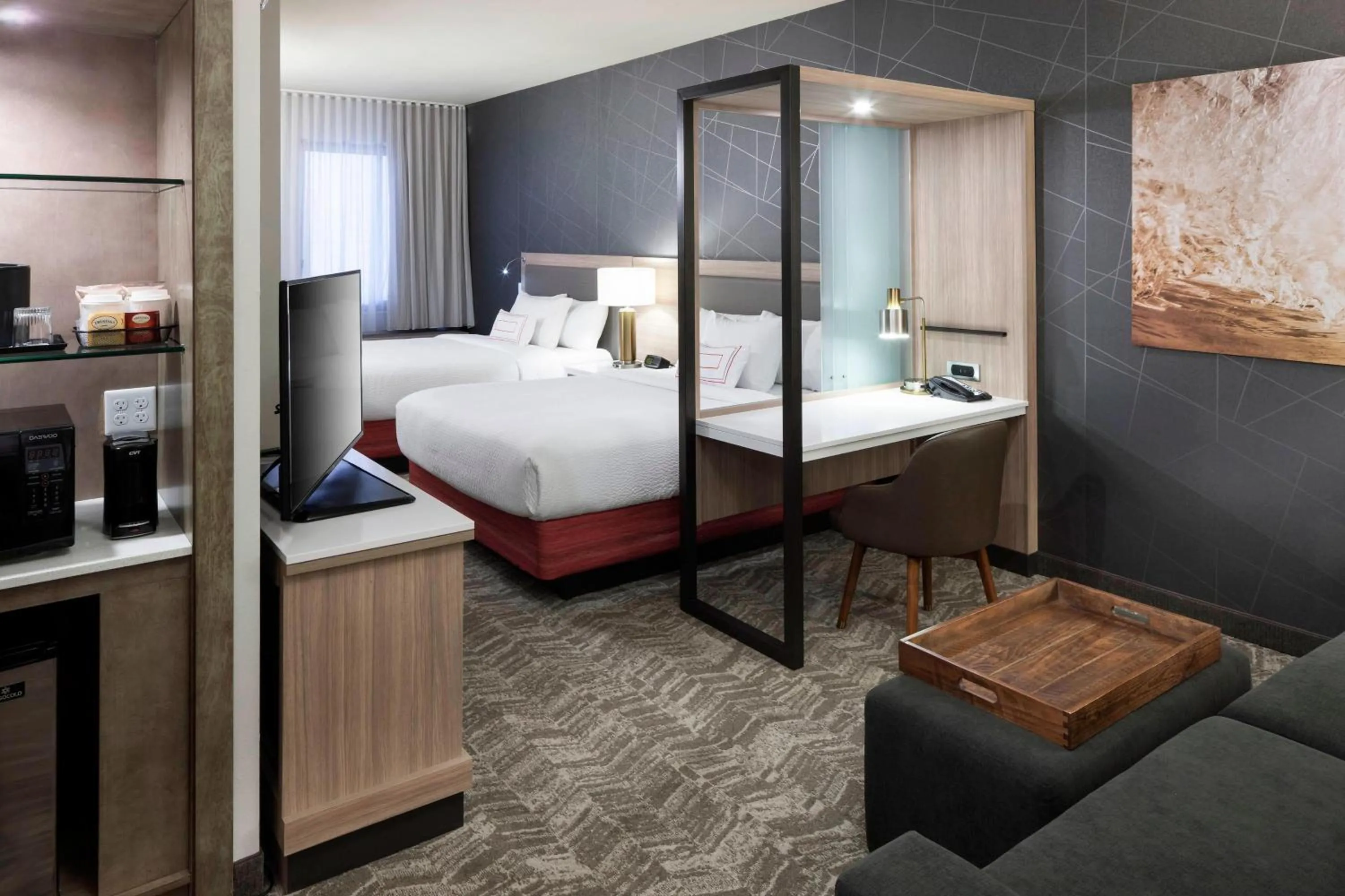 Photo of the whole room, Bed in SpringHill Suites by Marriott Clearwater Beach