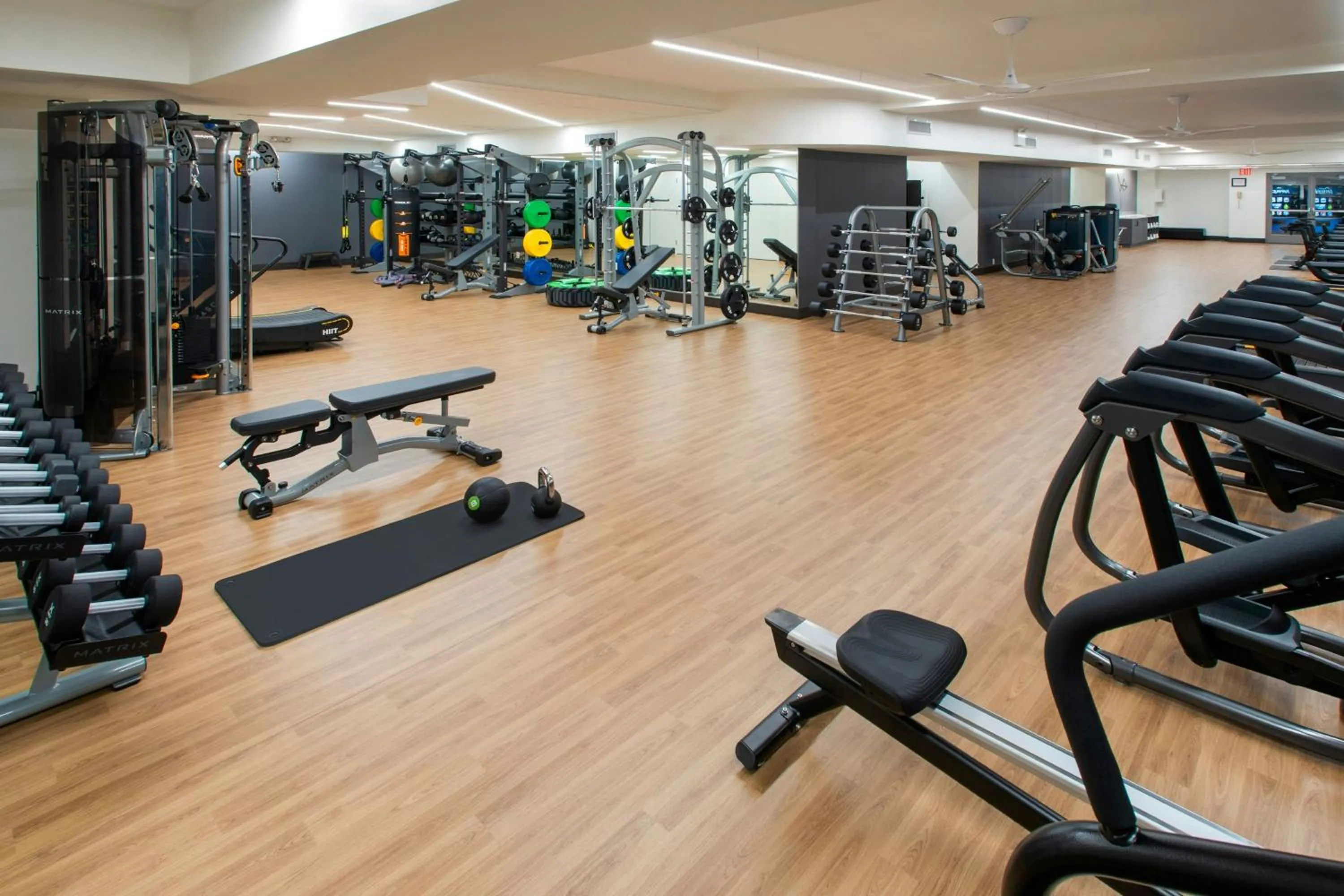 Fitness centre/facilities in New York Marriott at the Brooklyn Bridge