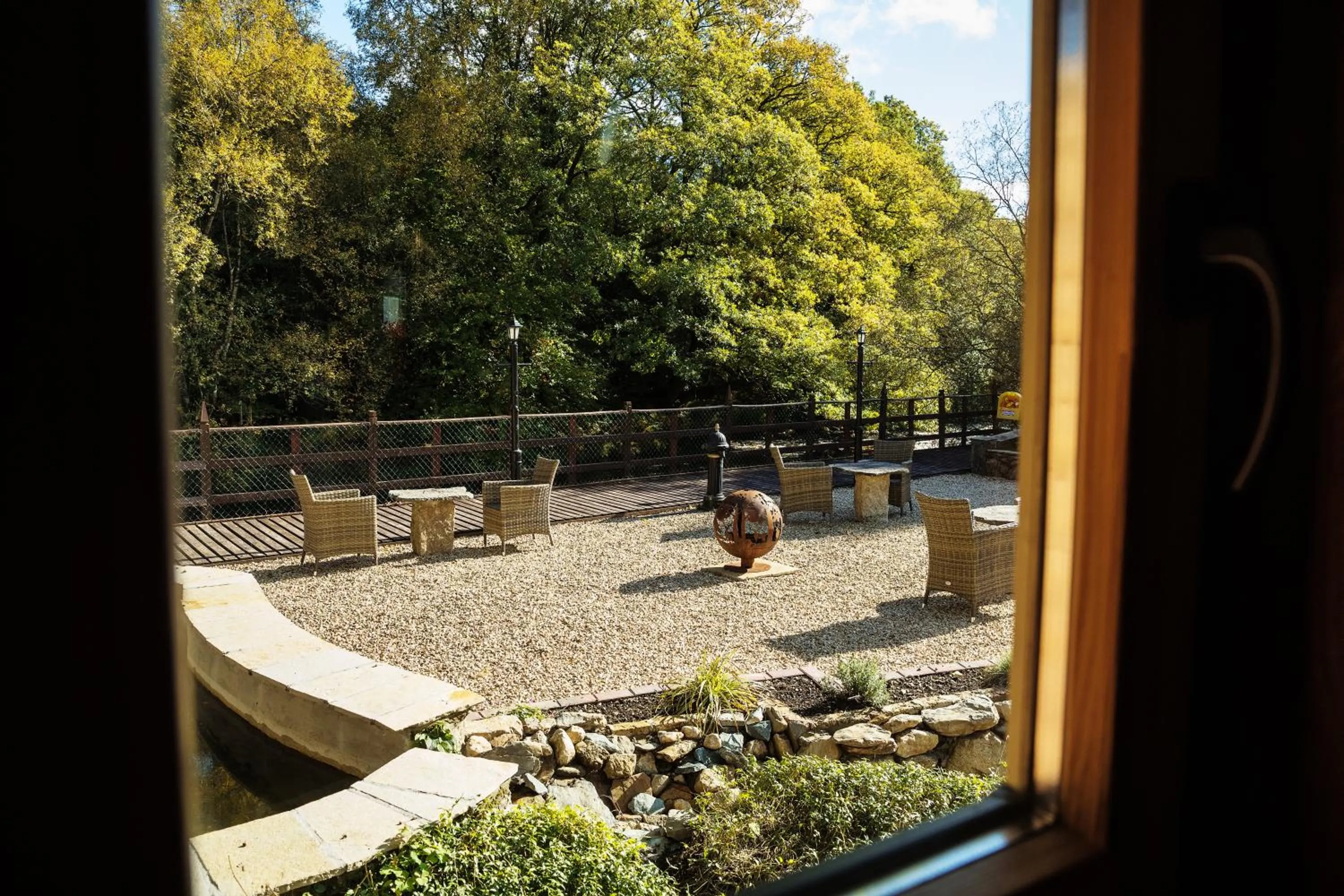 Patio in Tudor Lodge