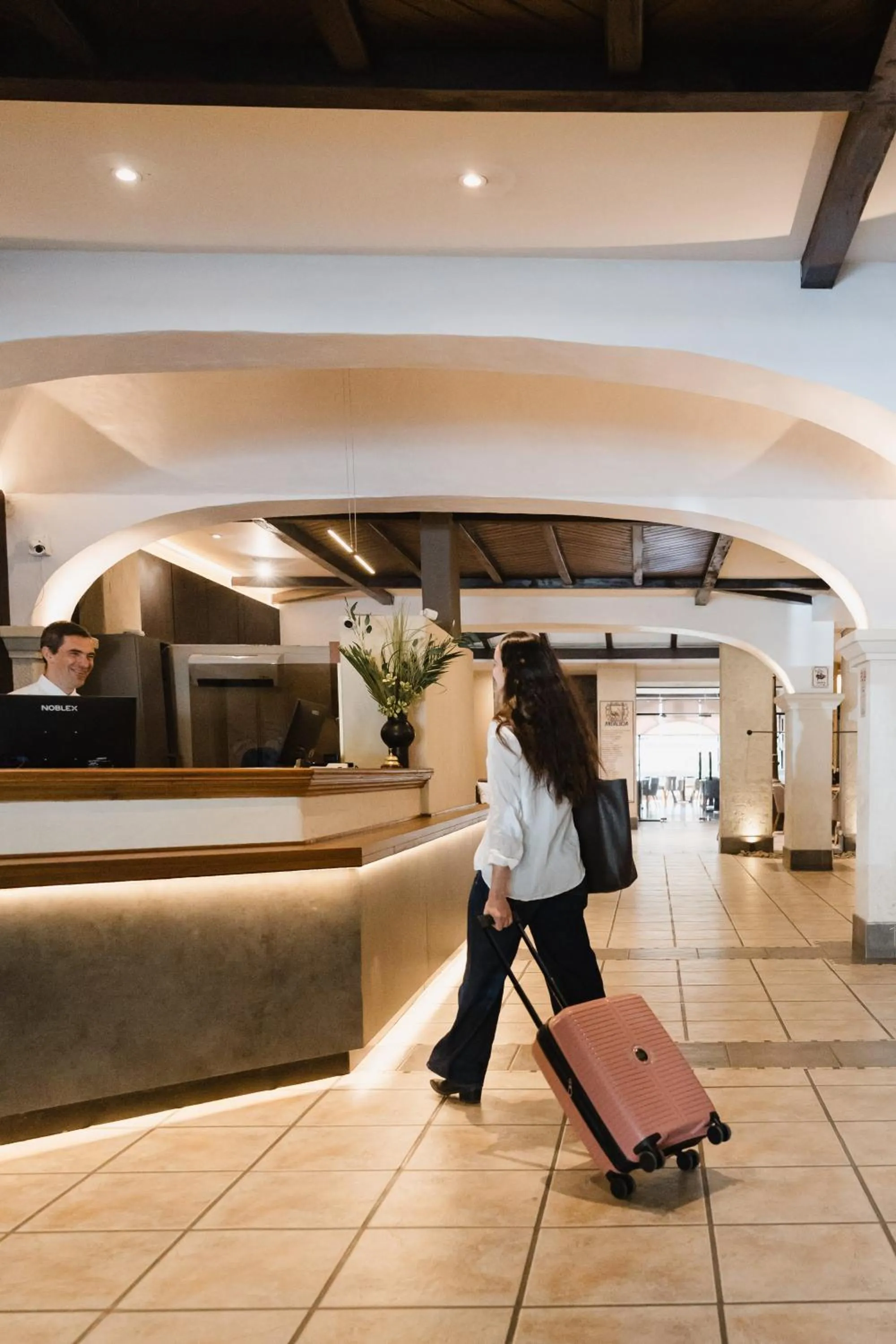 Seating area in Hotel Almería