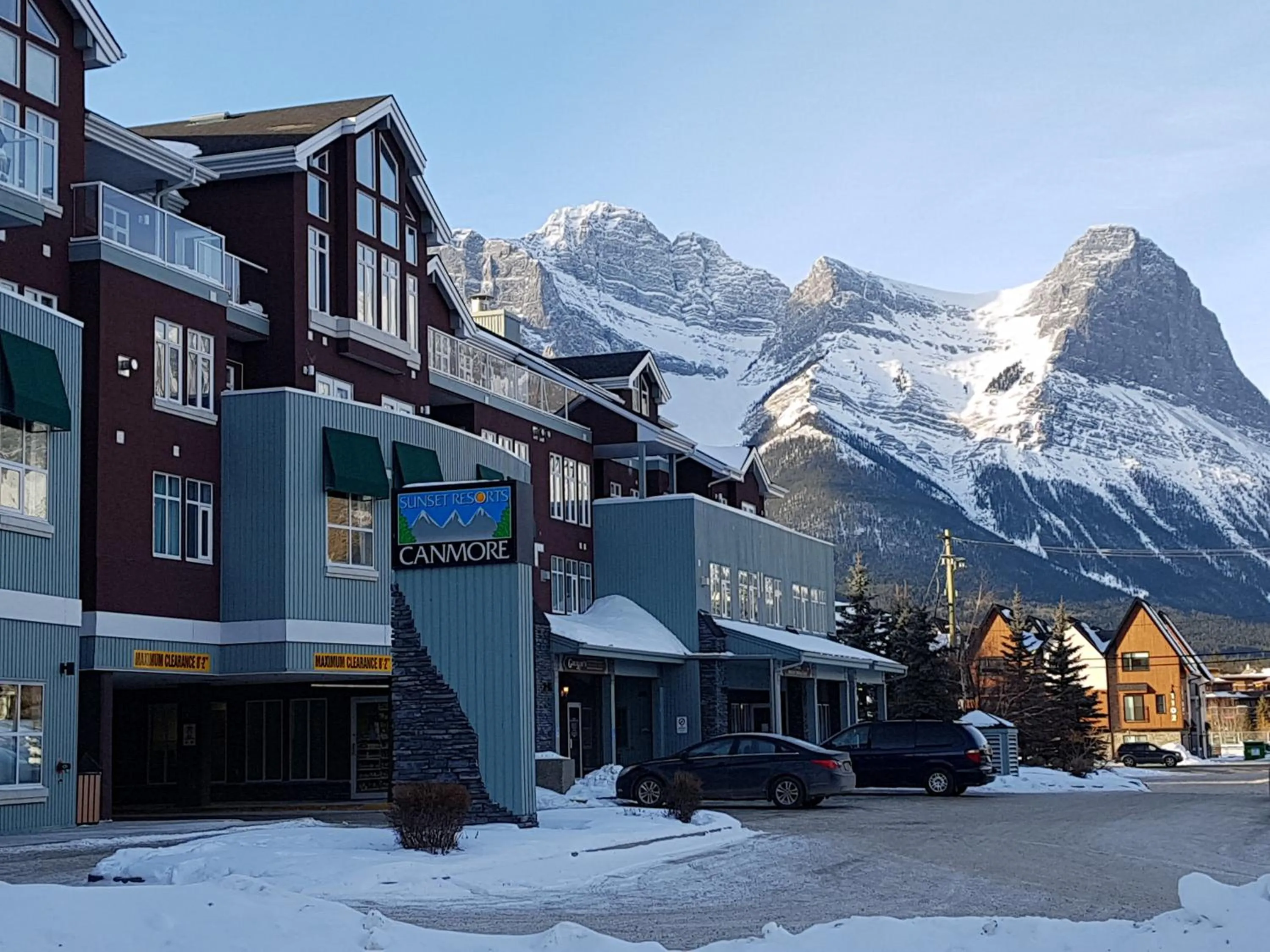 Property building in Sunset Resorts Canmore and Spa