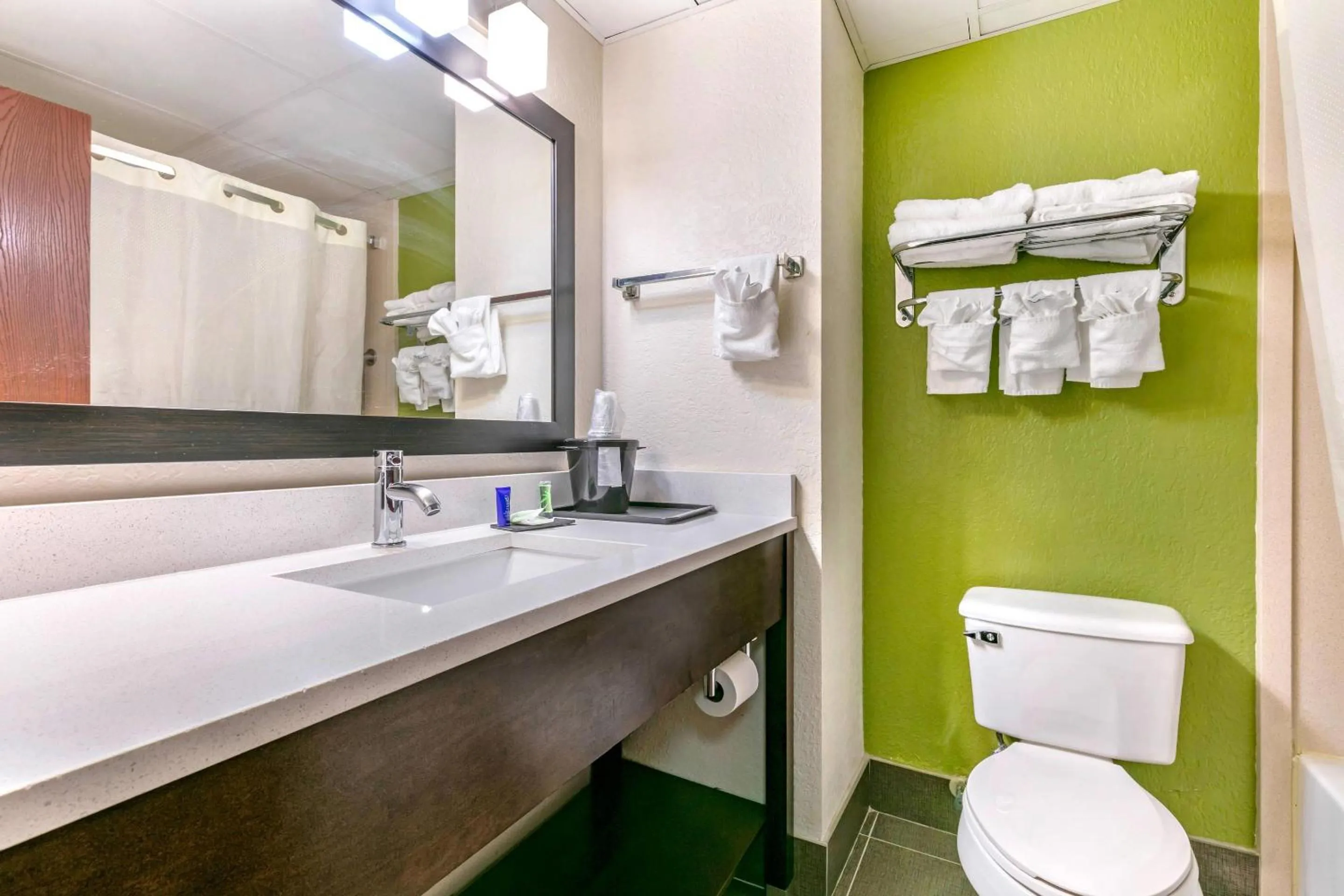 Bedroom in Sleep Inn & Suites near Sports World Blvd